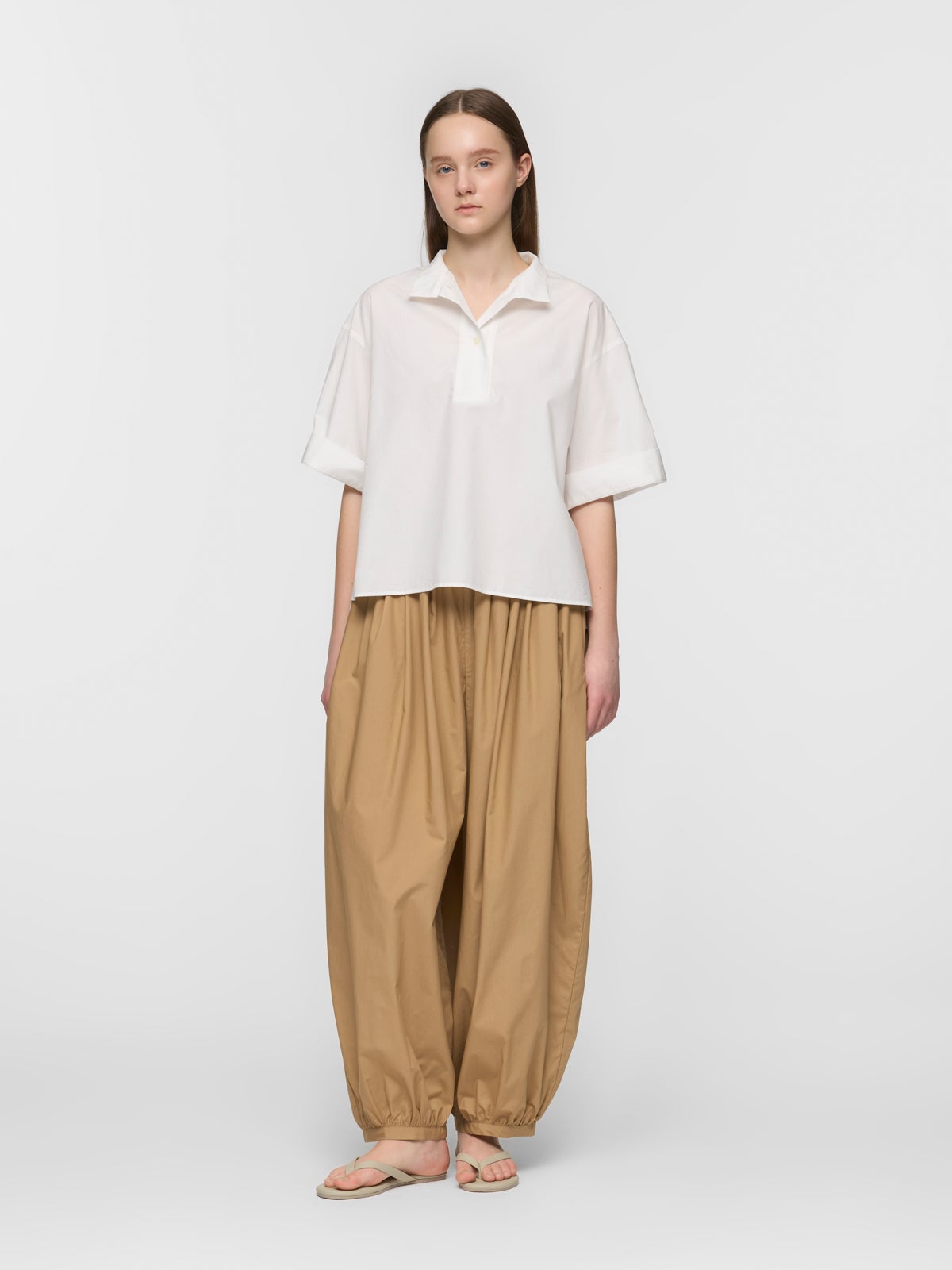mizuiro ind オブロングカラープルオーバーシャツ｜ MARcourt ONLINE