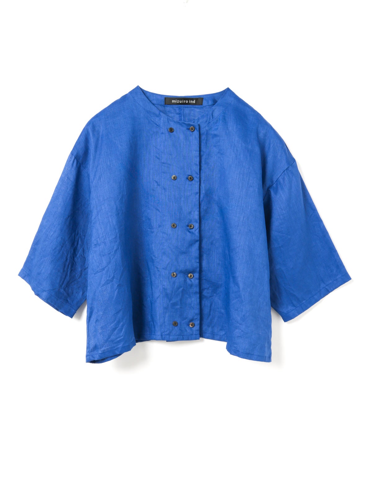 mizuiro ind リネンダブルクルーネックシャツ｜ MARcourt ONLINE STORE