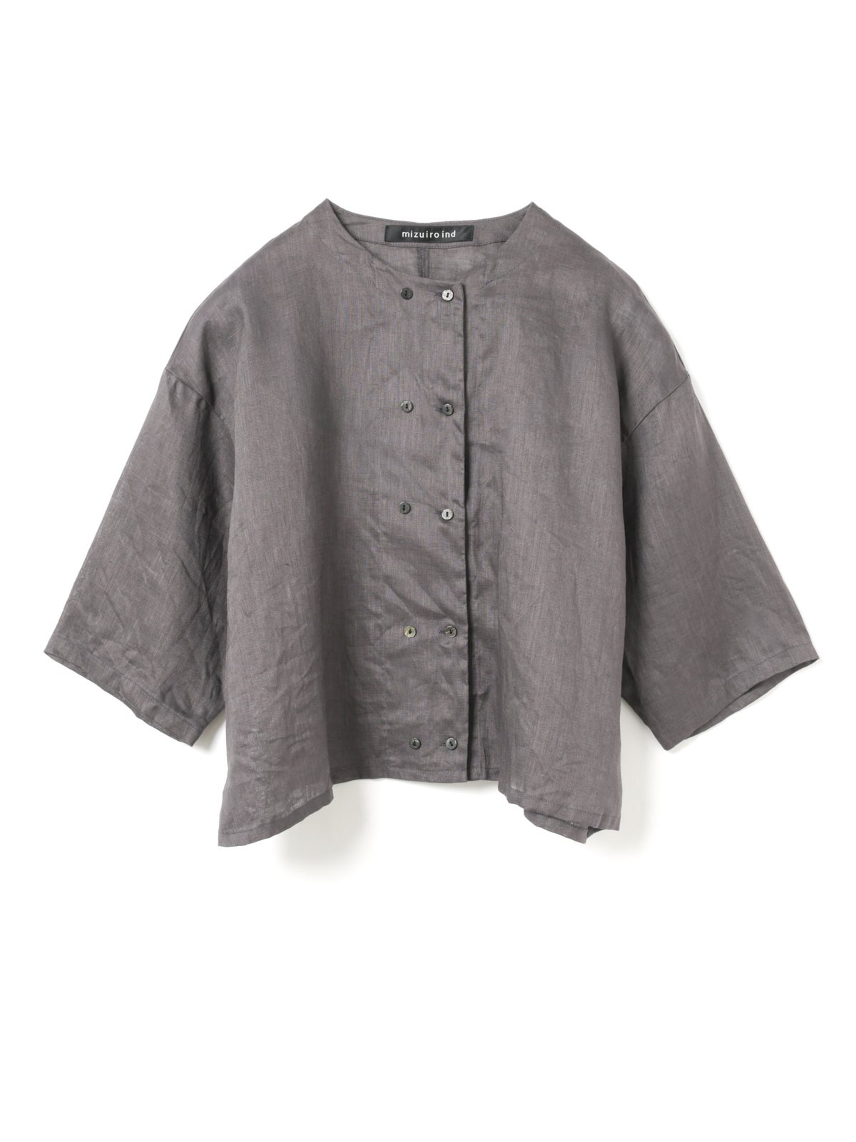 M&Co様 mizuiro ind リネンダブルクルーネックシャツ｜ MARcourt ONLINE STORE