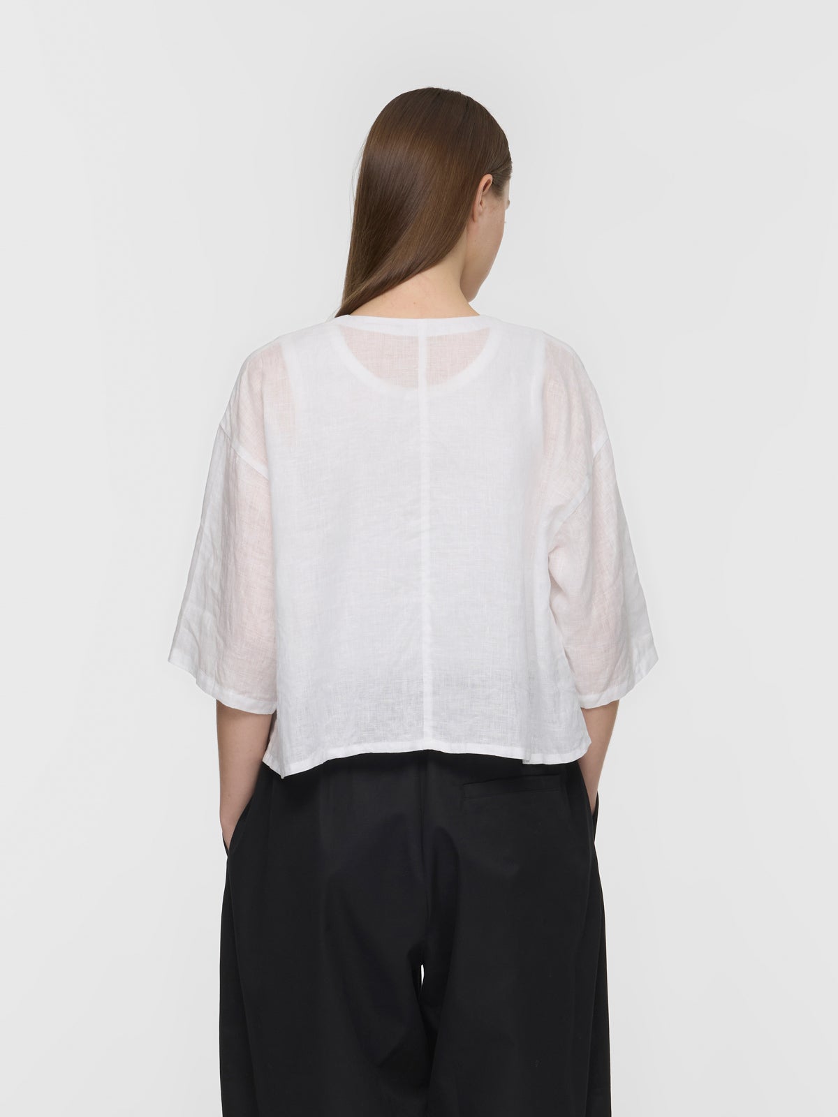 mizuiro ind リネンダブルクルーネックシャツ｜ MARcourt ONLINE STORE