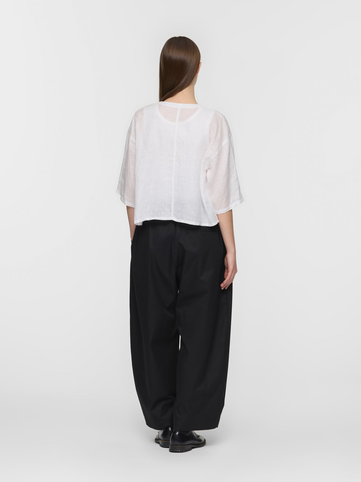 mizuiro ind リネンダブルクルーネックシャツ｜ MARcourt ONLINE STORE