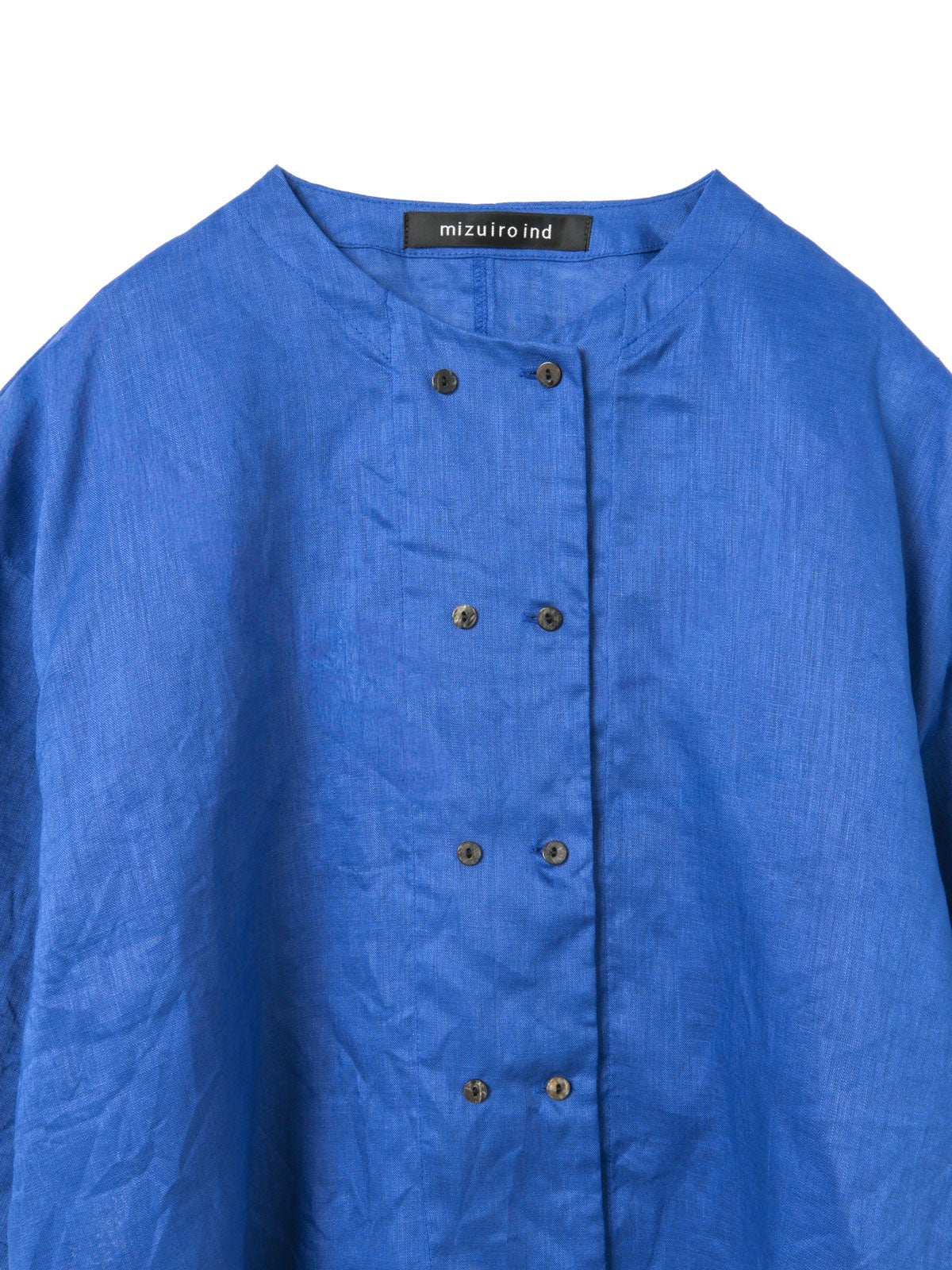 mizuiro ind リネンワイドワークシャツ mizuiro ind リネンワイドシャツジャケット｜ MARcourt ONLINE STORE