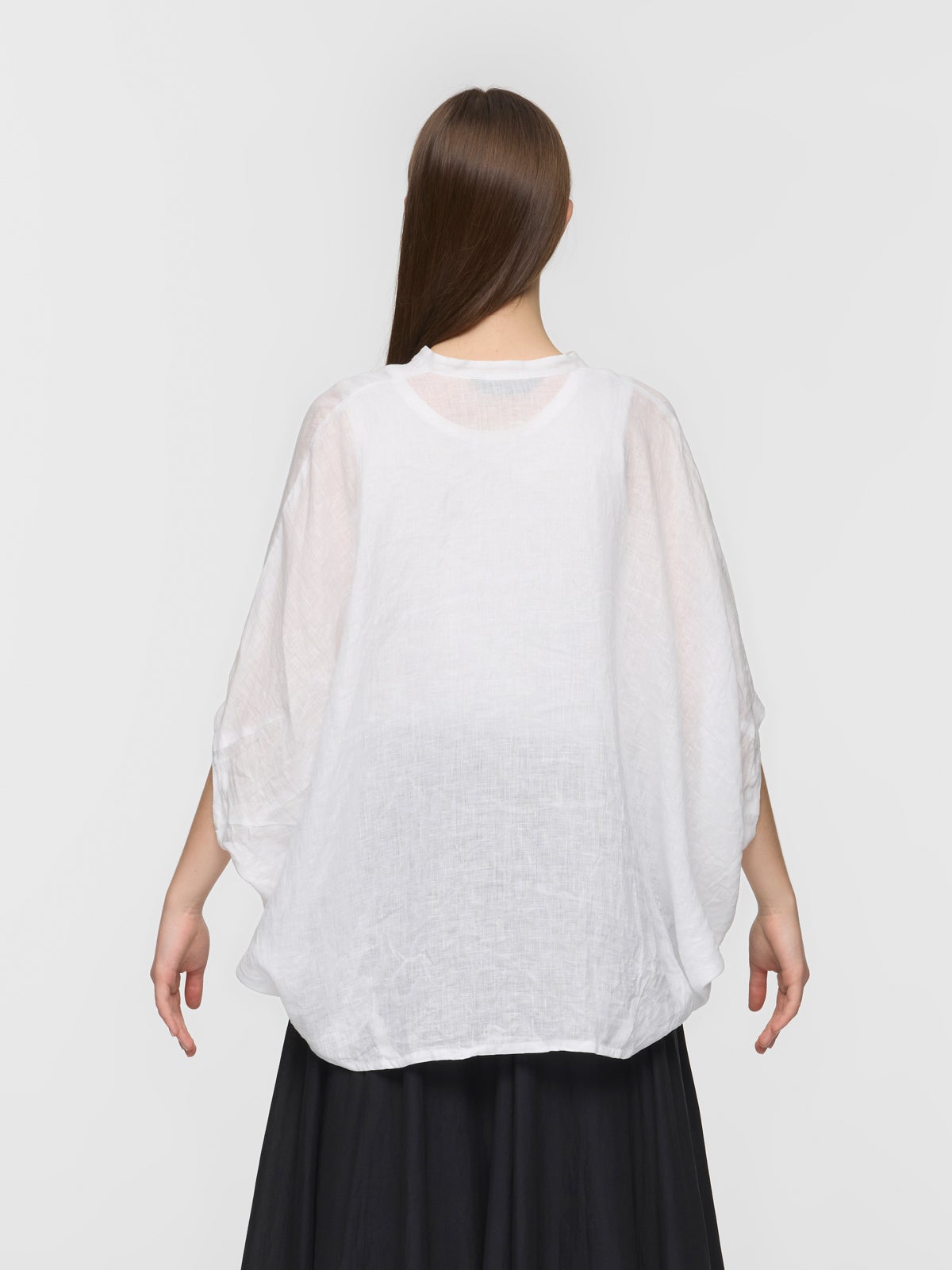 mizuiro ind リネンスタンドカラーコクーンシャツ｜ MARcourt ONLINE