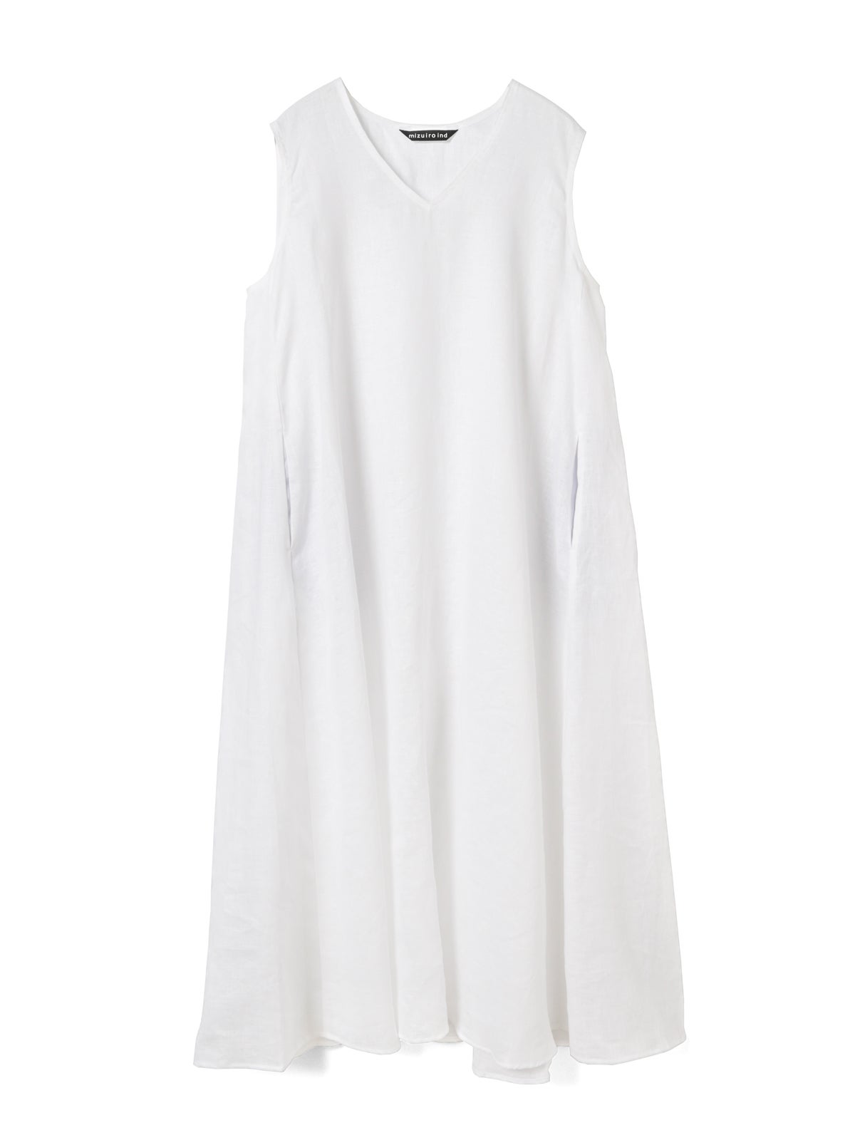 mizuiro ind リネンVネックフレアワンピース｜ MARcourt ONLINE STORE