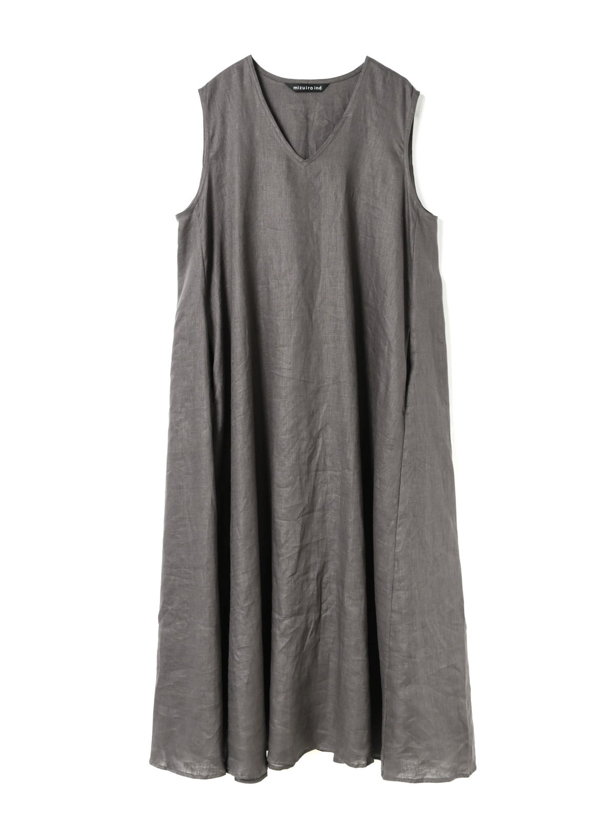 mizuiro ind リネンVネックフレアワンピース｜ MARcourt ONLINE STORE