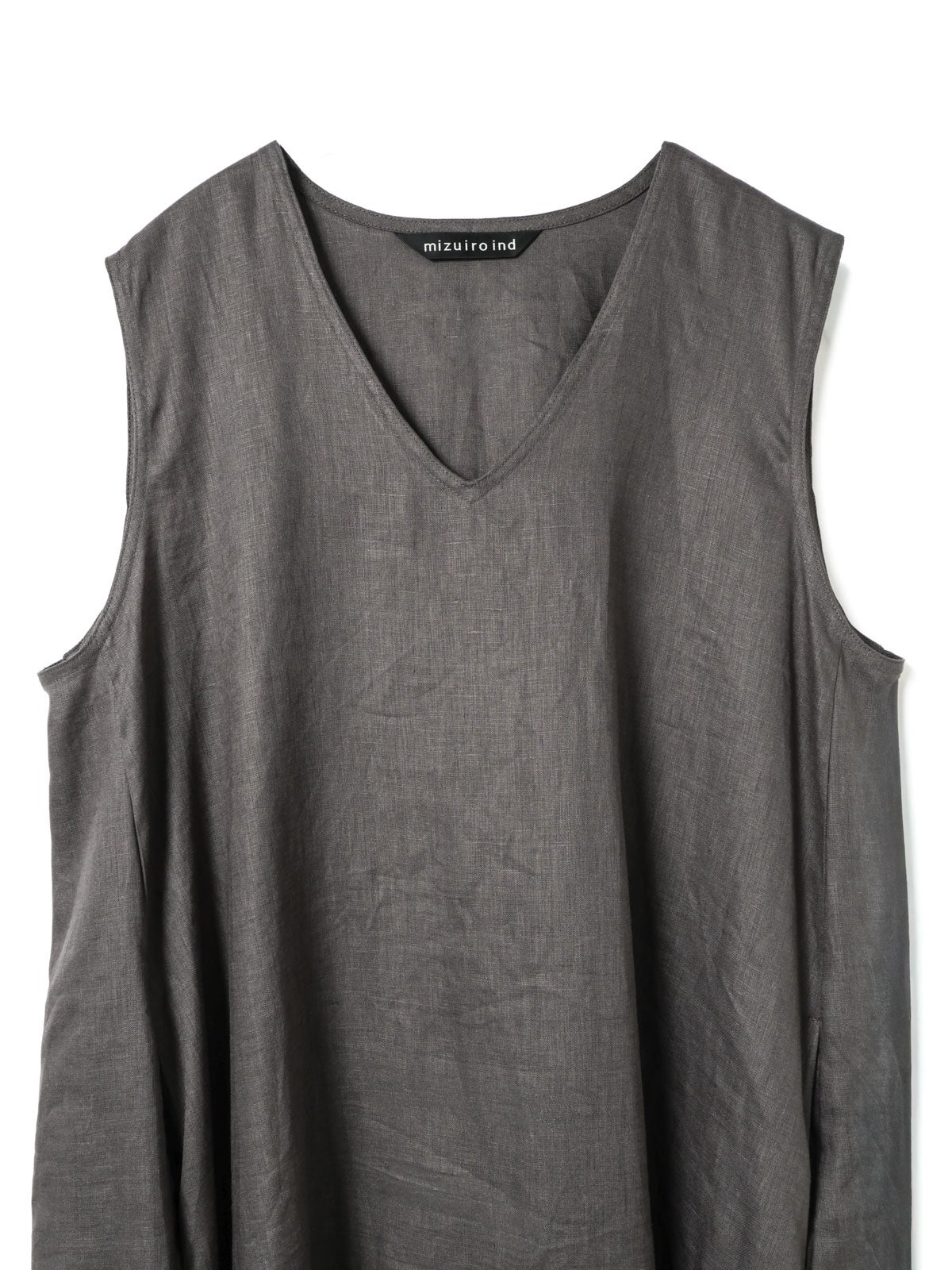 mizuiro ind リネンVネックフレアワンピース｜ MARcourt ONLINE STORE