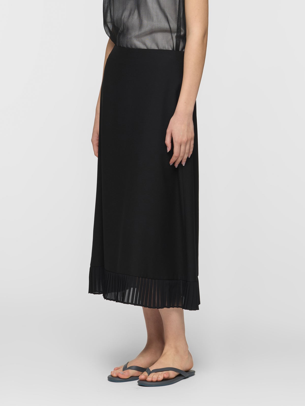 mizuiro ind プリーツヘムAラインスカート｜ MARcourt ONLINE STORE