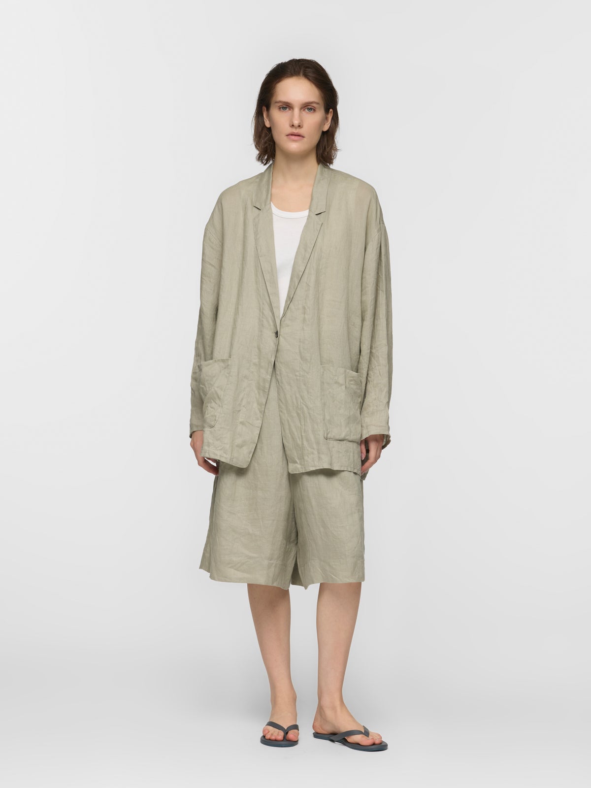 mizuiro ind リネンワイドハーフパンツ｜ MARcourt ONLINE STORE