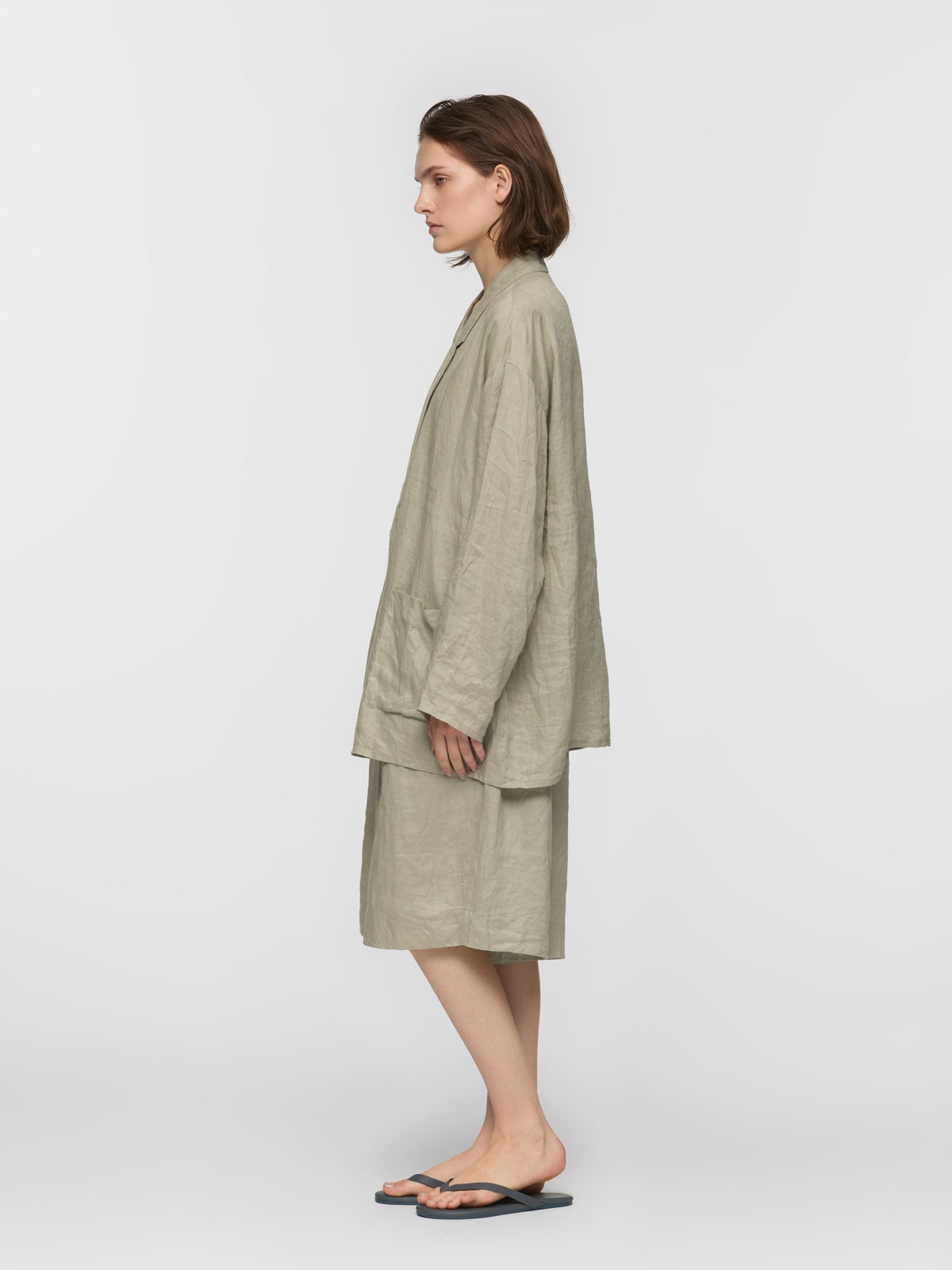 パンツ mariru mizuiro ind リネンワイドハーフパンツ｜ MARcourt ONLINE STORE