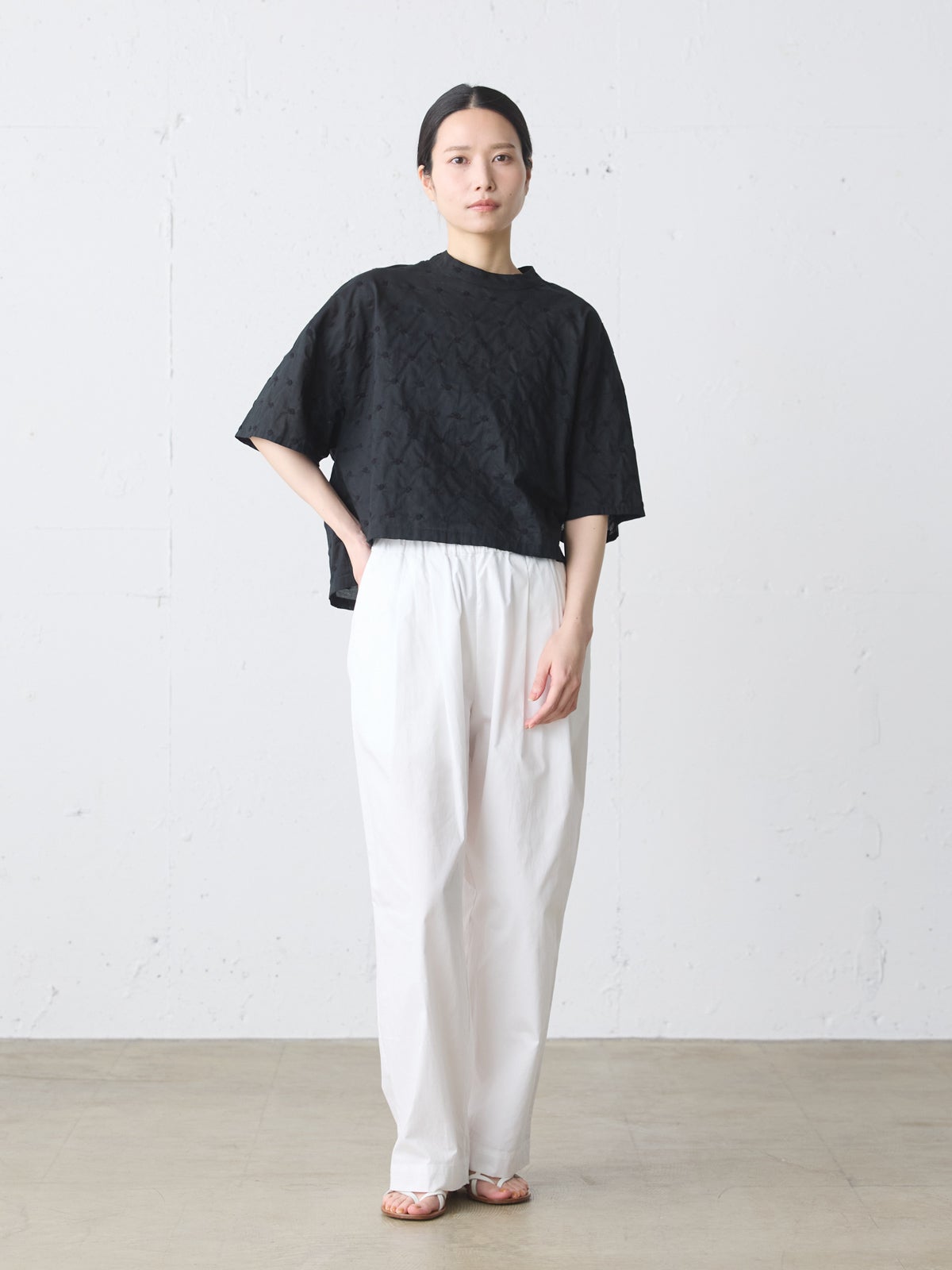 MidiUmi ドット柄ワイドシャツプルオーバー｜ MARcourt ONLINE STORE