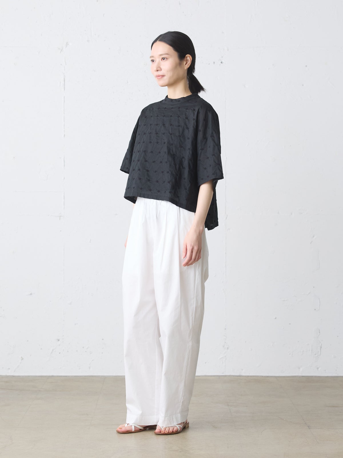 MidiUmi ドット柄ワイドシャツプルオーバー｜ MARcourt ONLINE STORE