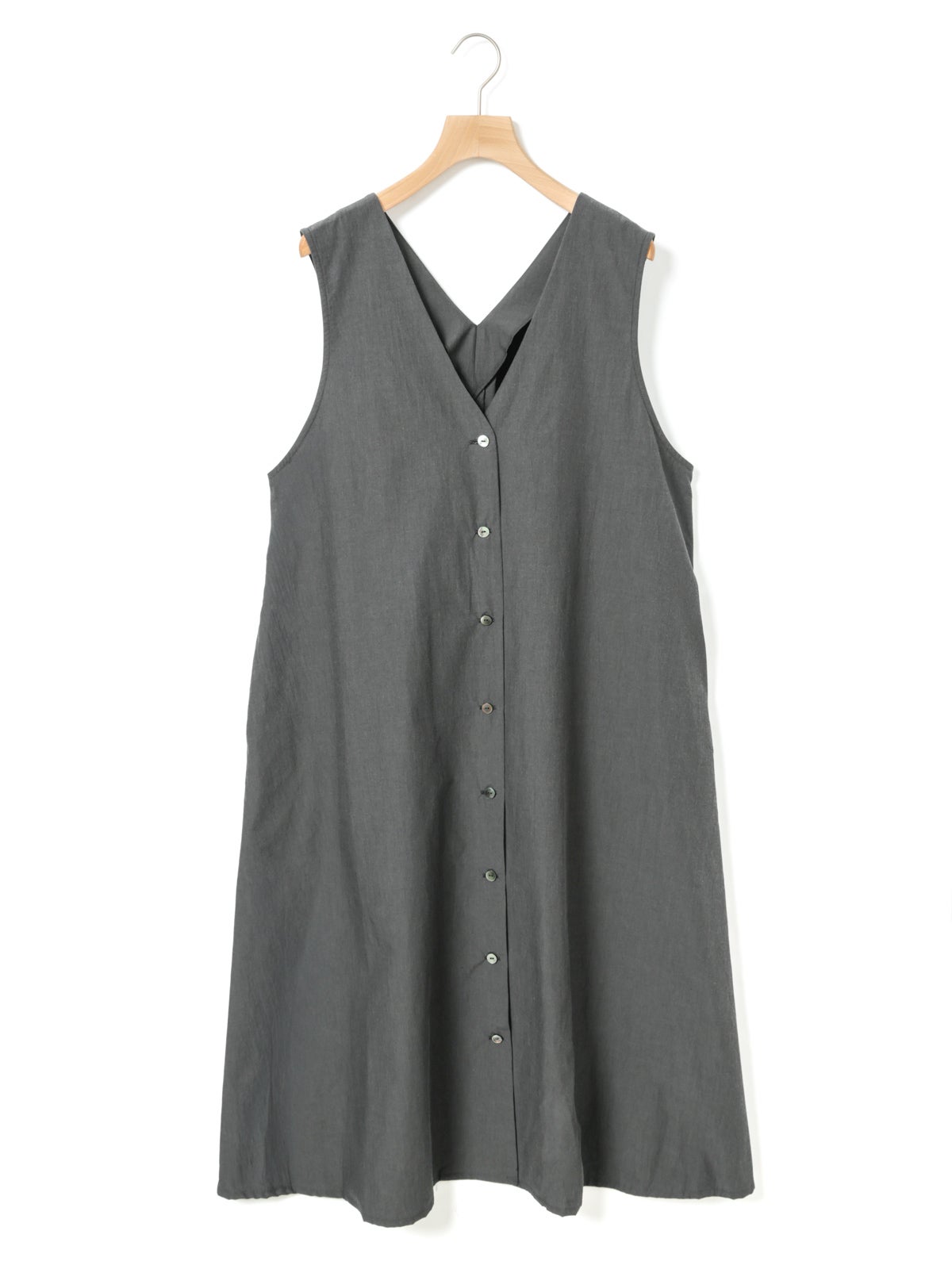 美品⁂エムフィル⁂ Ｖネック　ロングジレ　ネイビー　ミカコナカムラ　2023 L MidiUmi Vネックロングジレワンピース｜ MARcourt ONLINE STORE