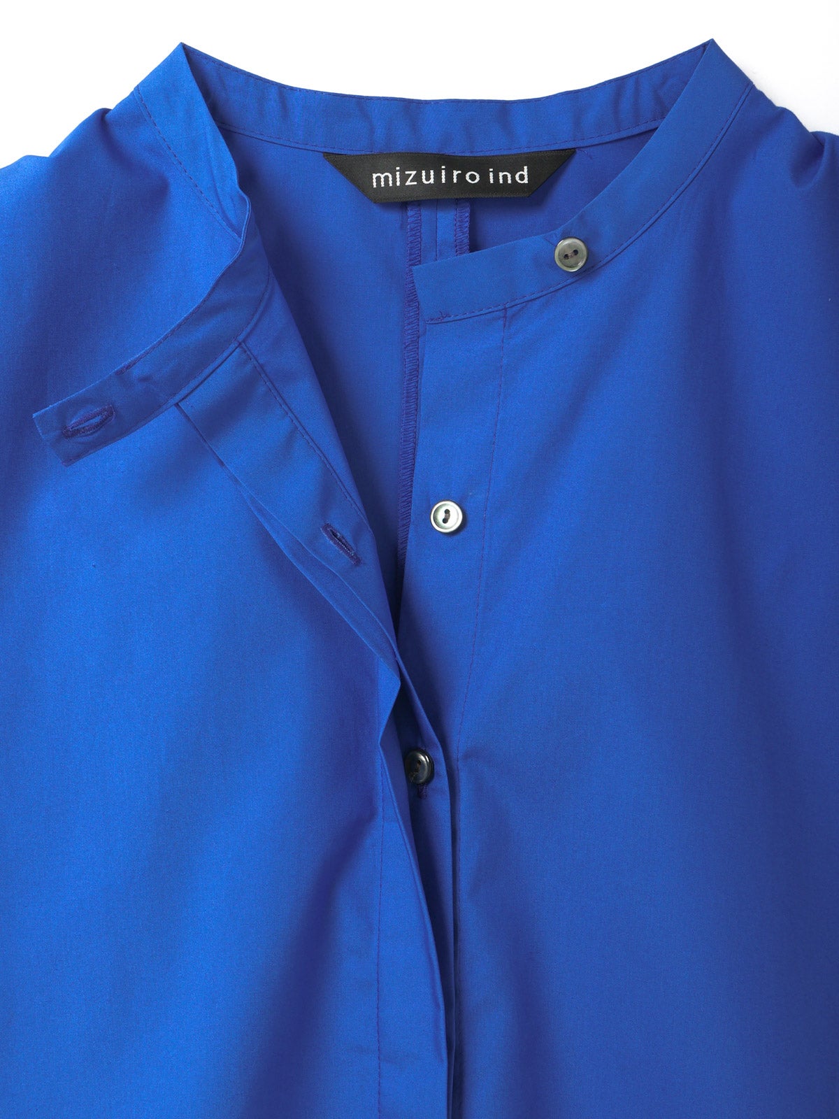 mizuiro ind スタンドカラーコクーンシャツ｜ MARcourt ONLINE STORE