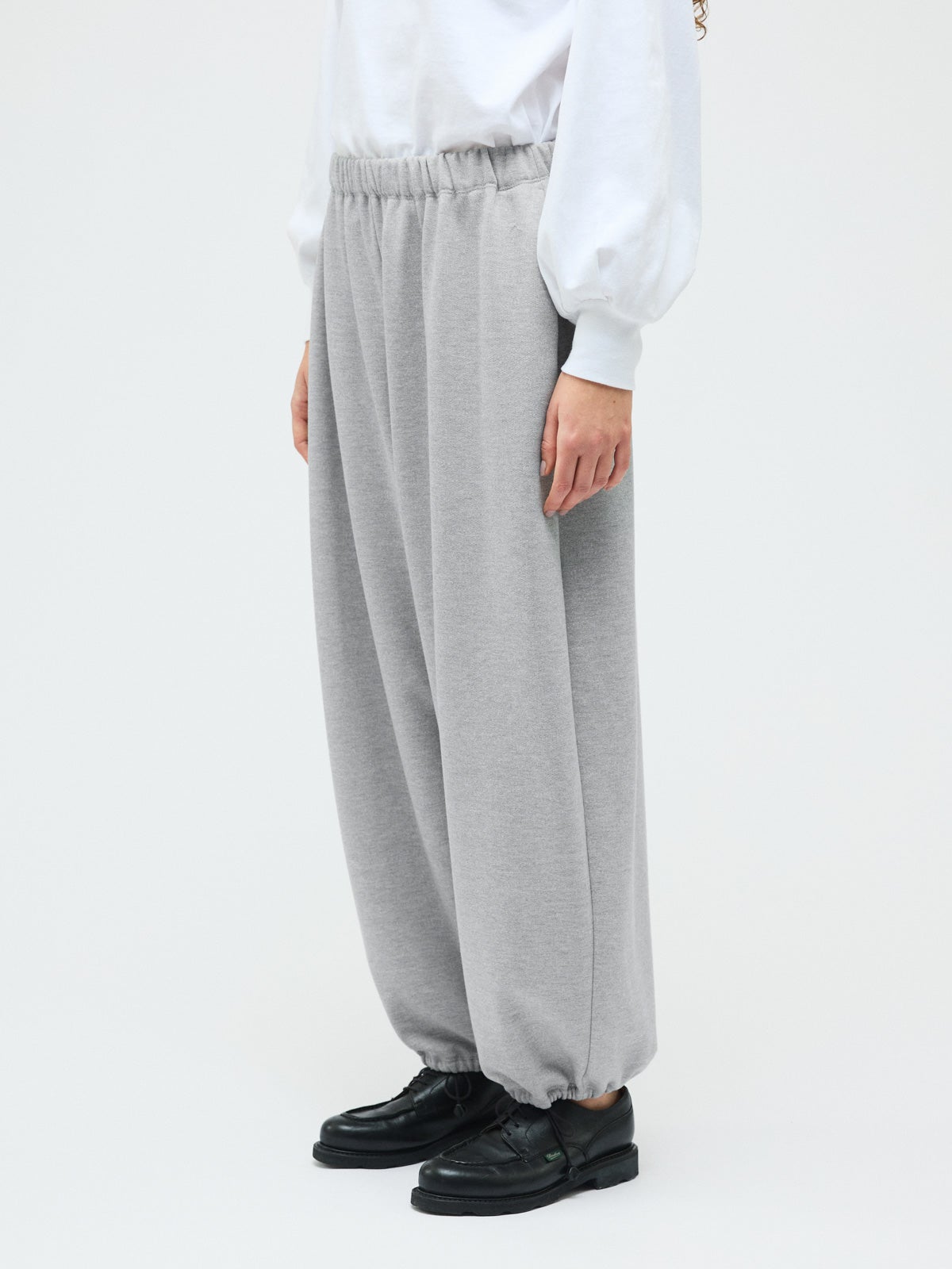mizuiro ind ドライフレンチテリードローストリングヘムパンツ