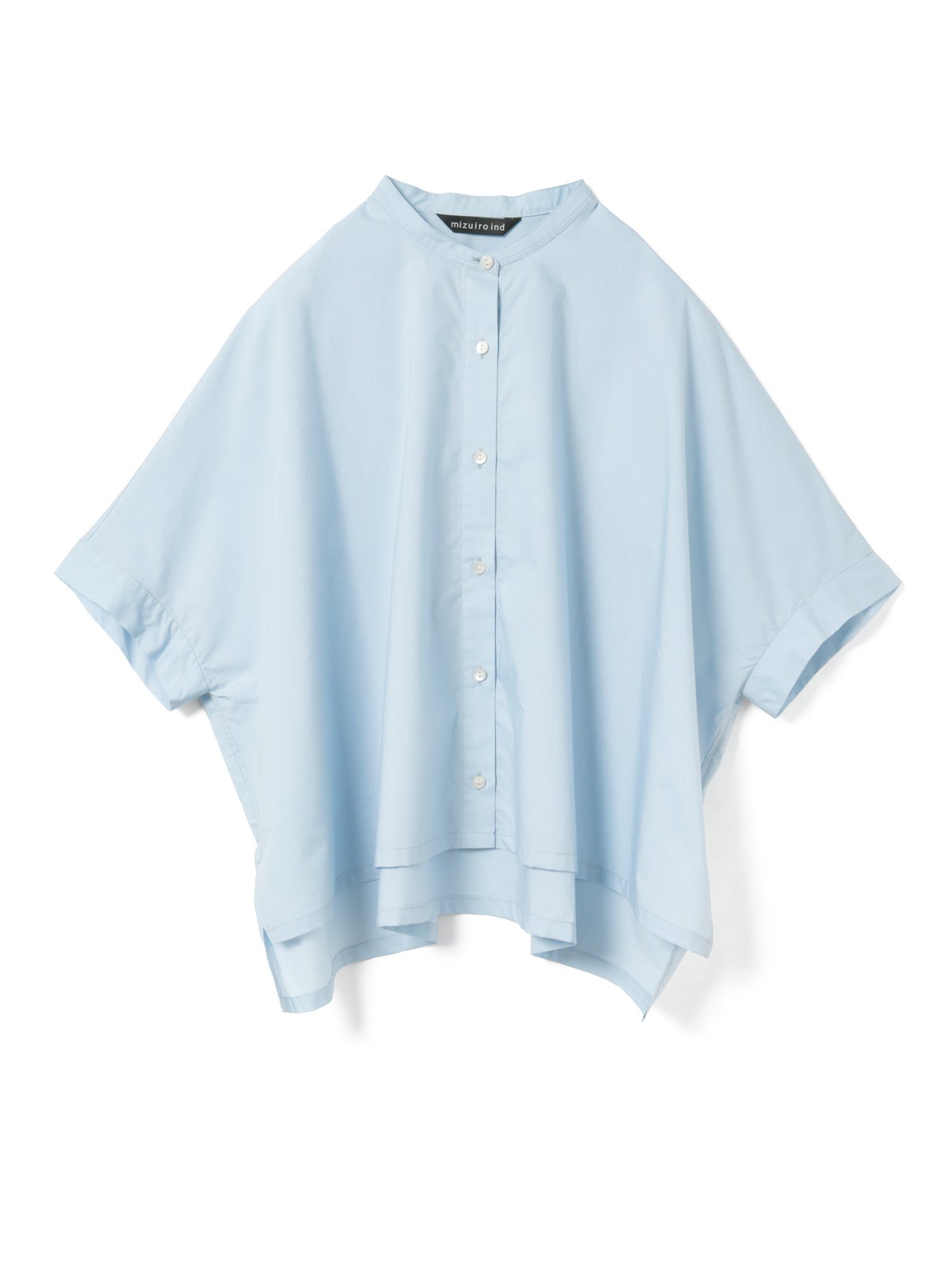 mizuiro ind ハーフスリーブスタンドカラーワイドシャツ｜ MARcourt