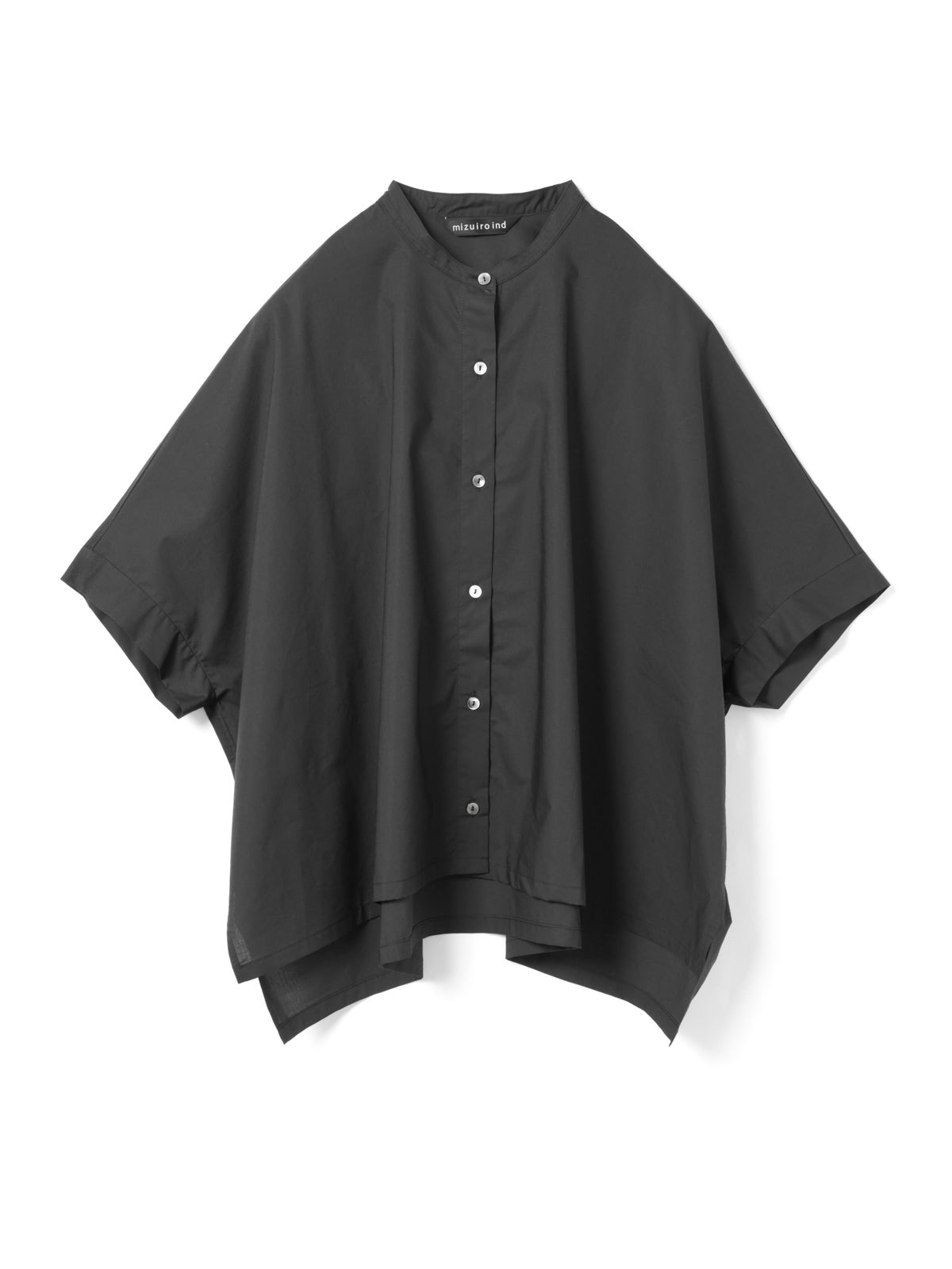 mizuiro ind ハーフスリーブスタンドカラーワイドシャツ｜ MARcourt