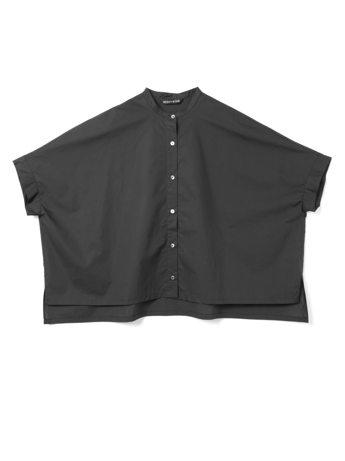 mizuiro ind ハーフスリーブスタンドカラーワイドシャツ｜ MARcourt