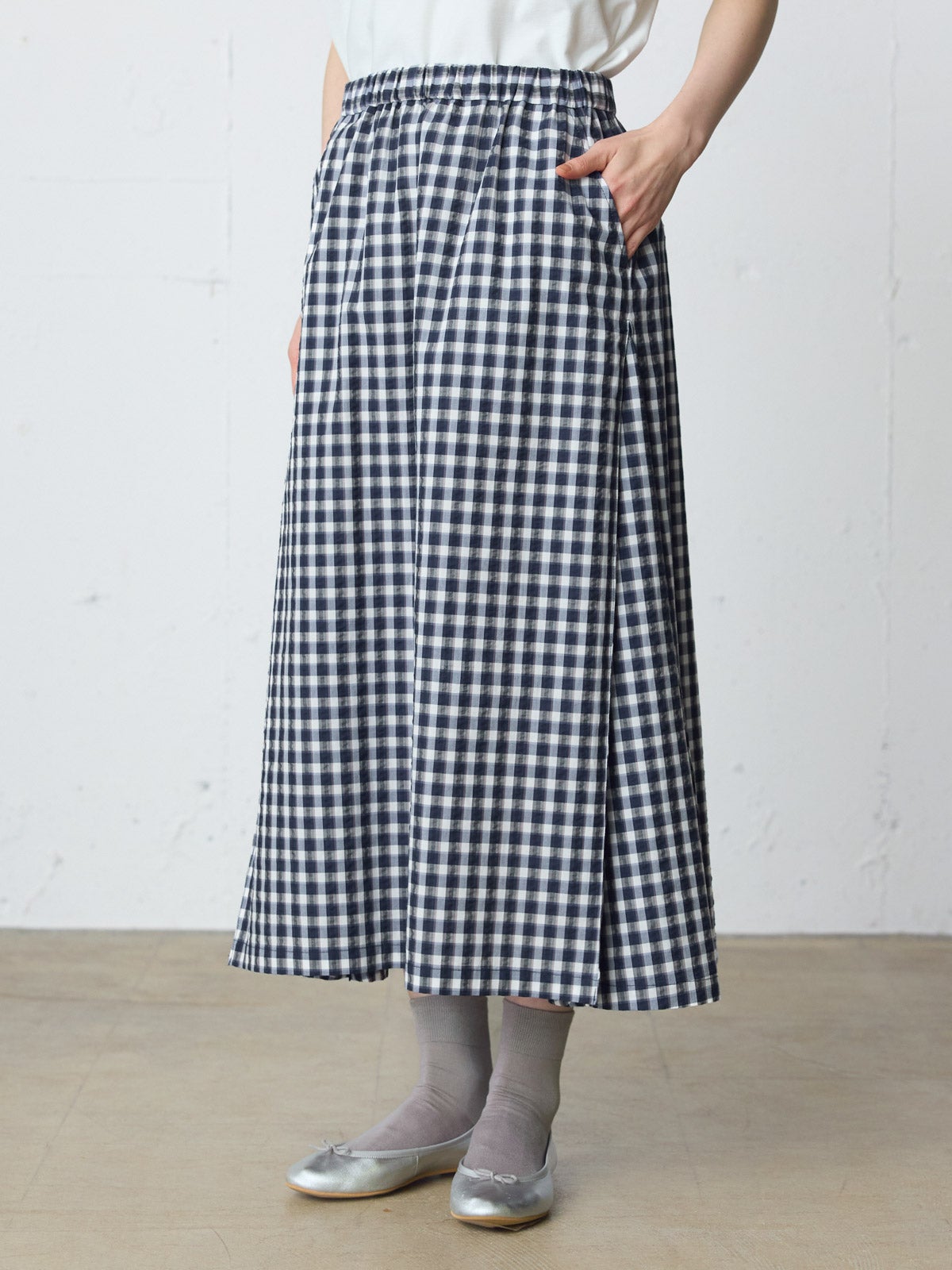 MidiUmi シアサッカーチェックスカート｜ MARcourt ONLINE STORE