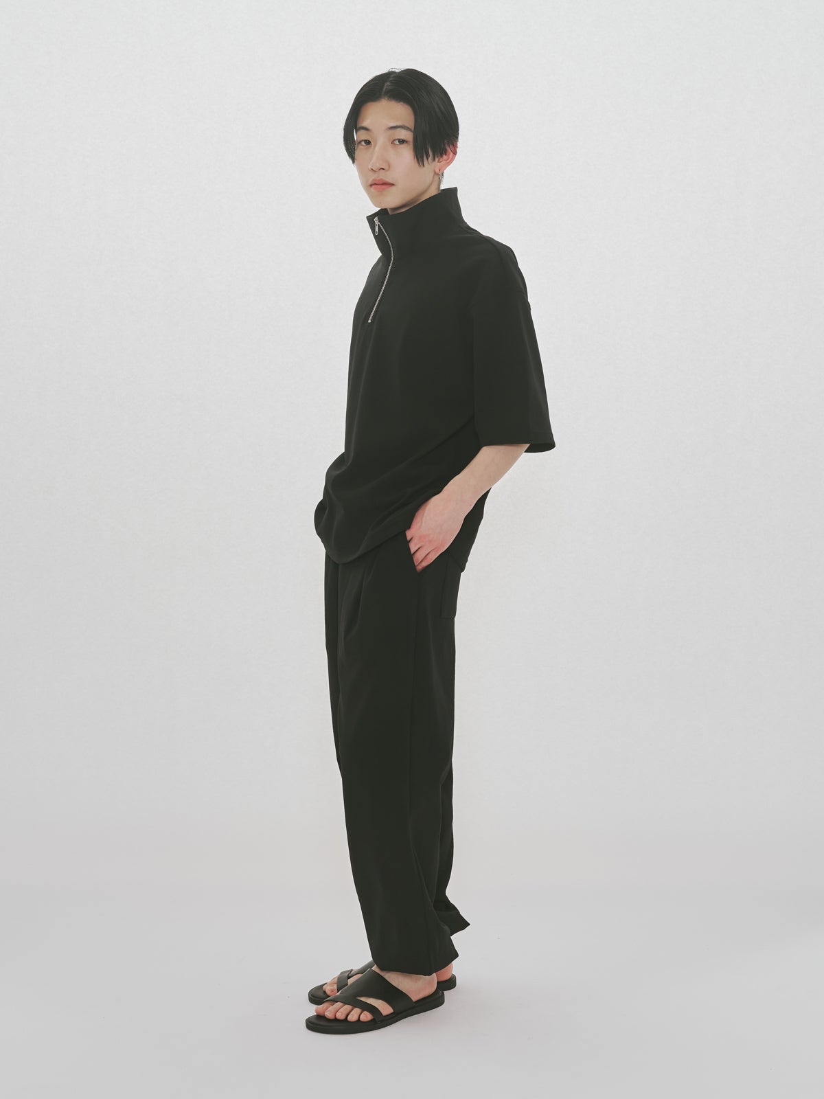 MIDIUMISOLID Men's ハーフジップワイドプルオーバー｜ MARcourt