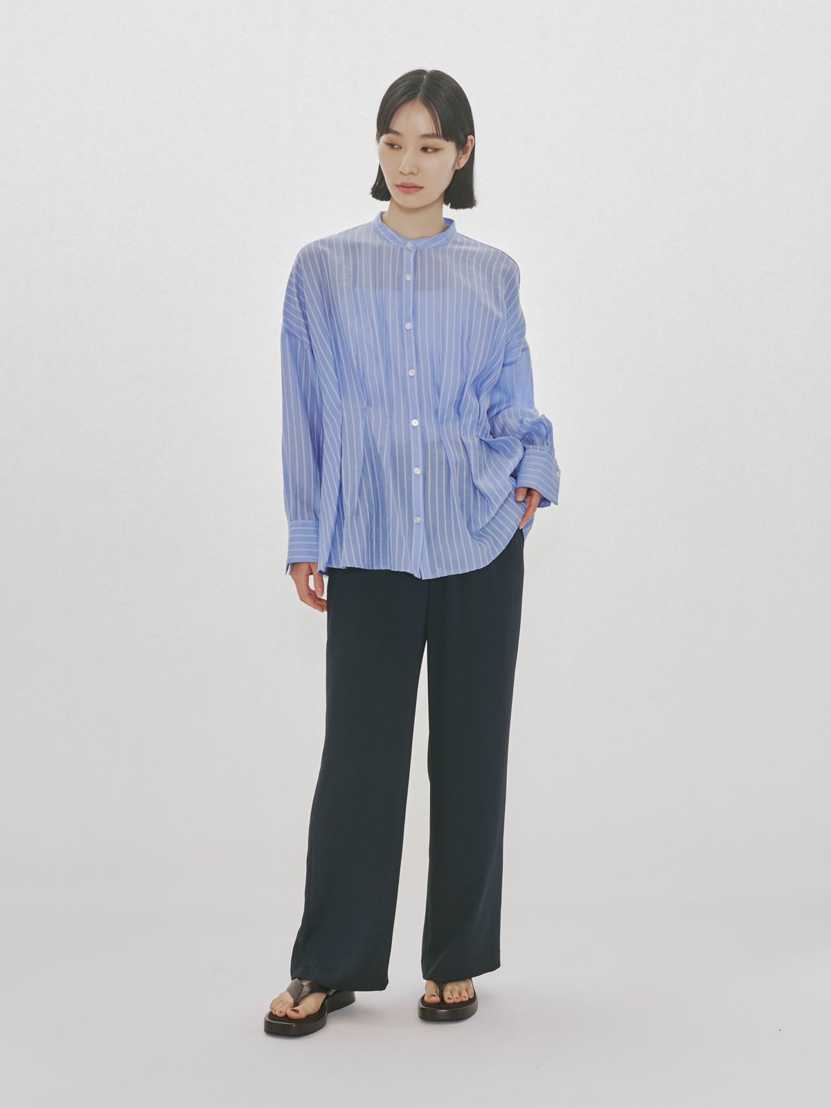 MIDIUMISOLID for Ladies タックブラウス｜ MARcourt ONLINE STORE