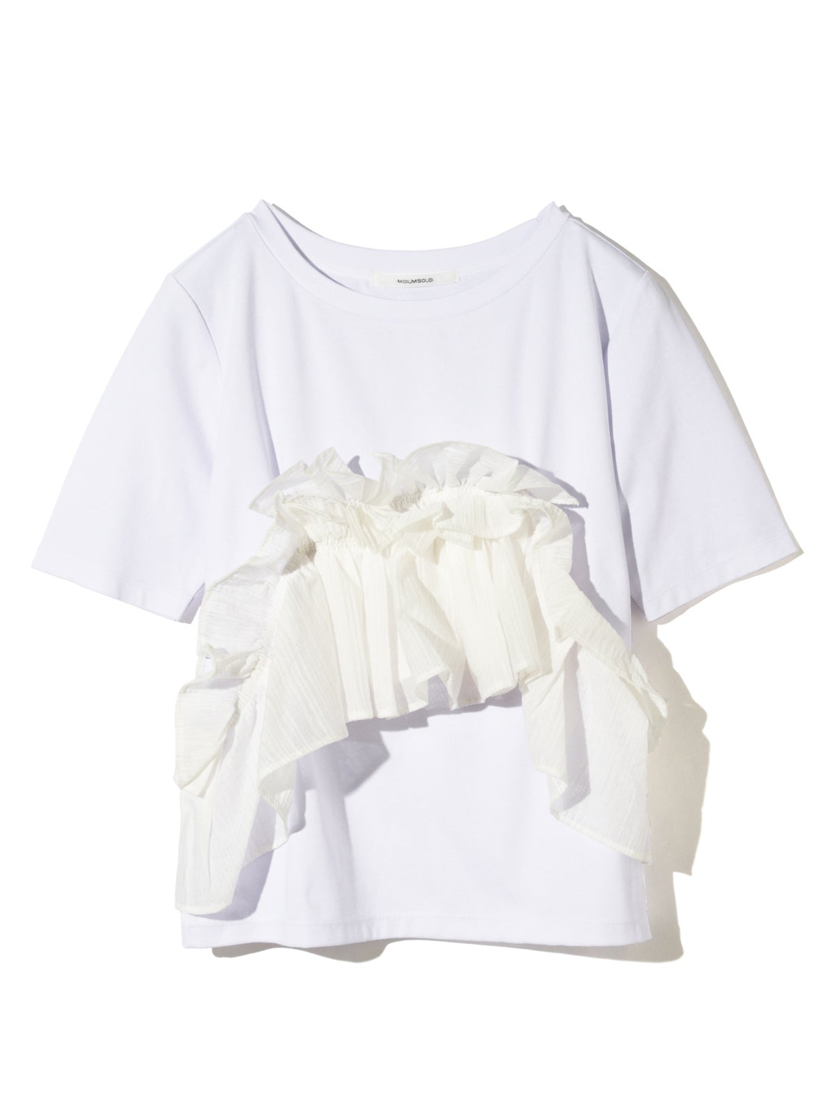 MIDIUMISOLID for Ladies シフトフリルTシャツ｜ MARcourt ONLINE