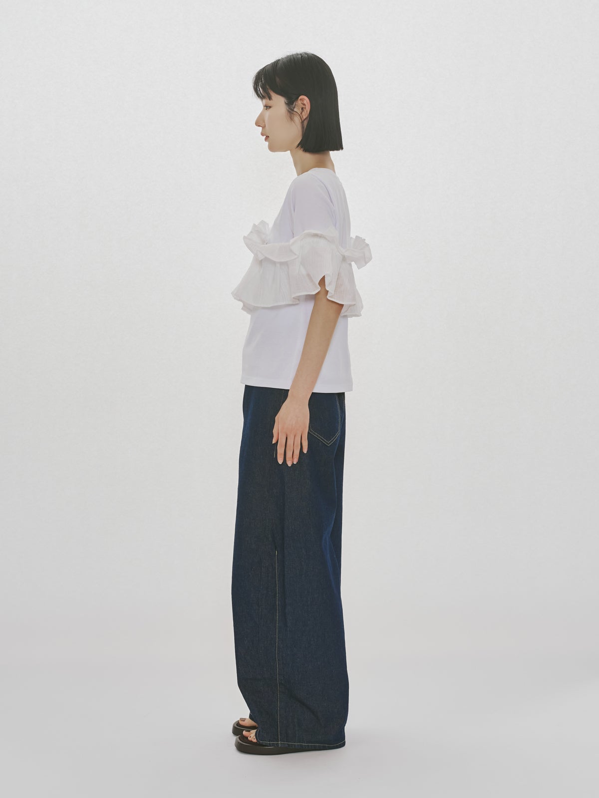 CHRISTIANDIOR 日本限定フリル TシャツMサイズ MIDIUMISOLID for Ladies シフトフリルTシャツ｜ MARcourt ONLINE