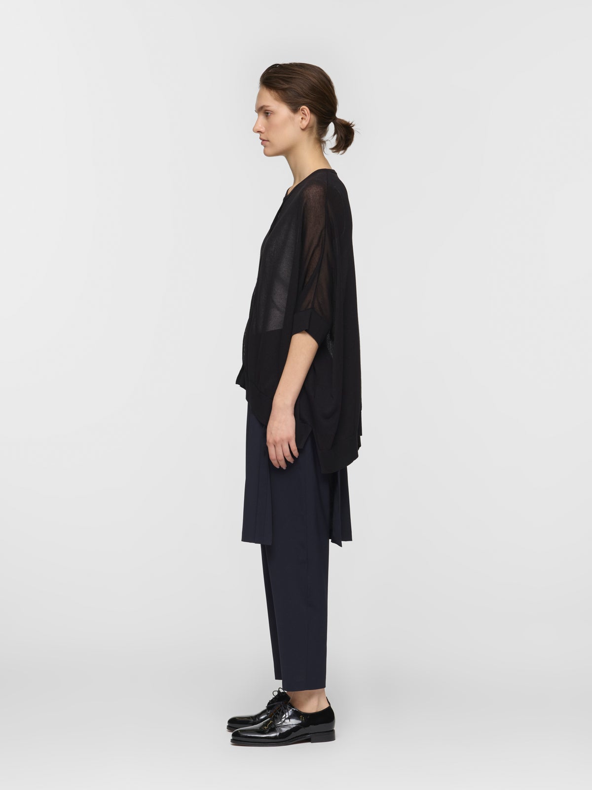 新品 mizuiroind リネン ワイド ロング カーディガン マーコート mizuiro ind｜Vネック ワイド ロング カーディガン Vneck wide long