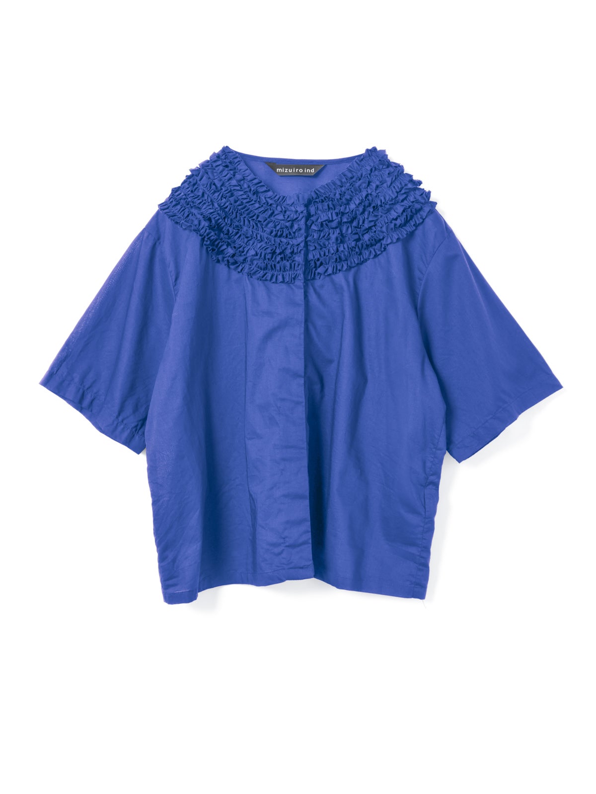 mizuiro ind フリルデザインクルーネックシャツ｜ MARcourt ONLINE