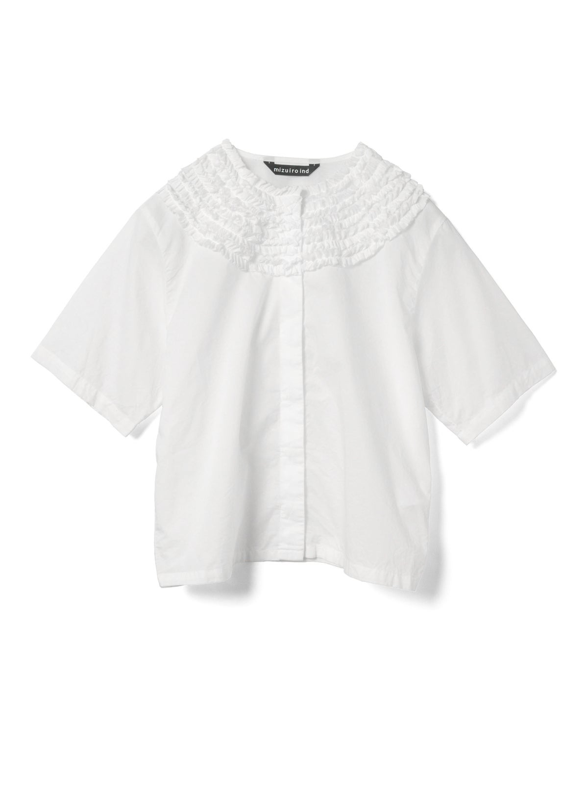mizuiro ind フリルデザインクルーネックシャツ｜ MARcourt ONLINE