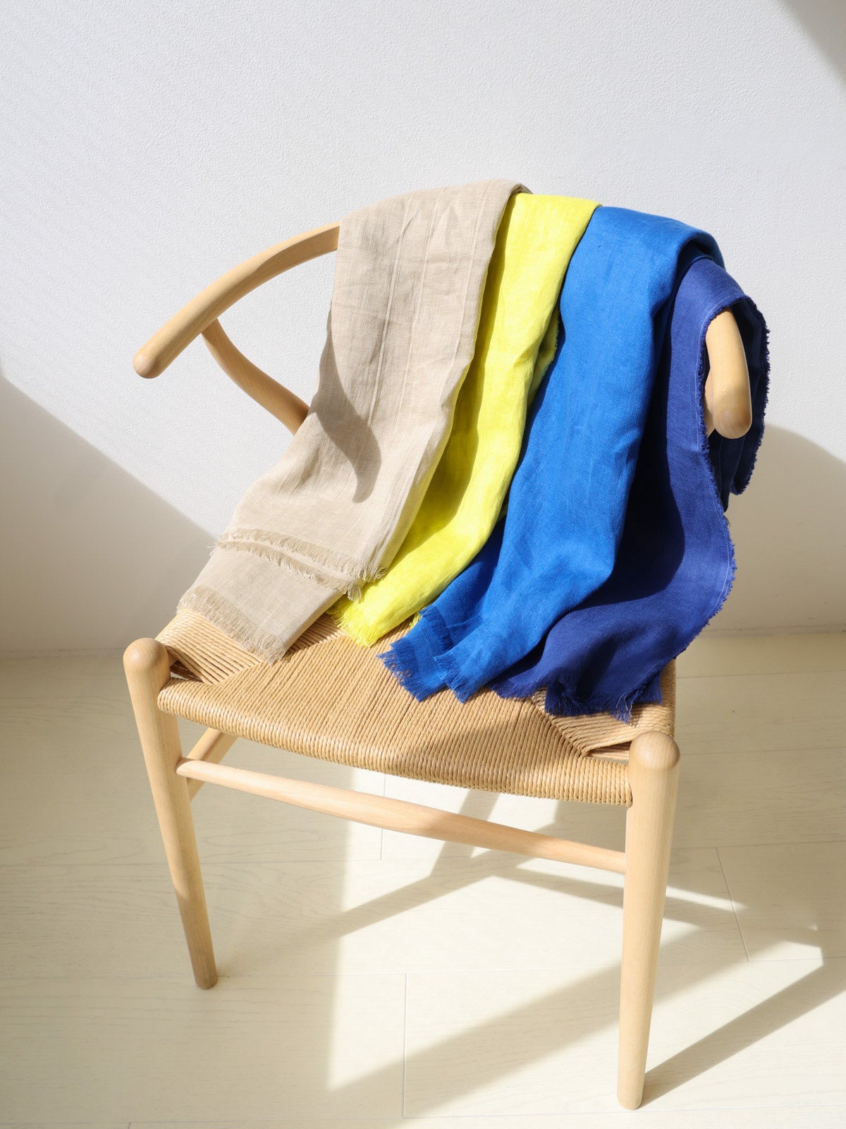 destin リネン大判フリンジストール｜ MARcourt ONLINE STORE