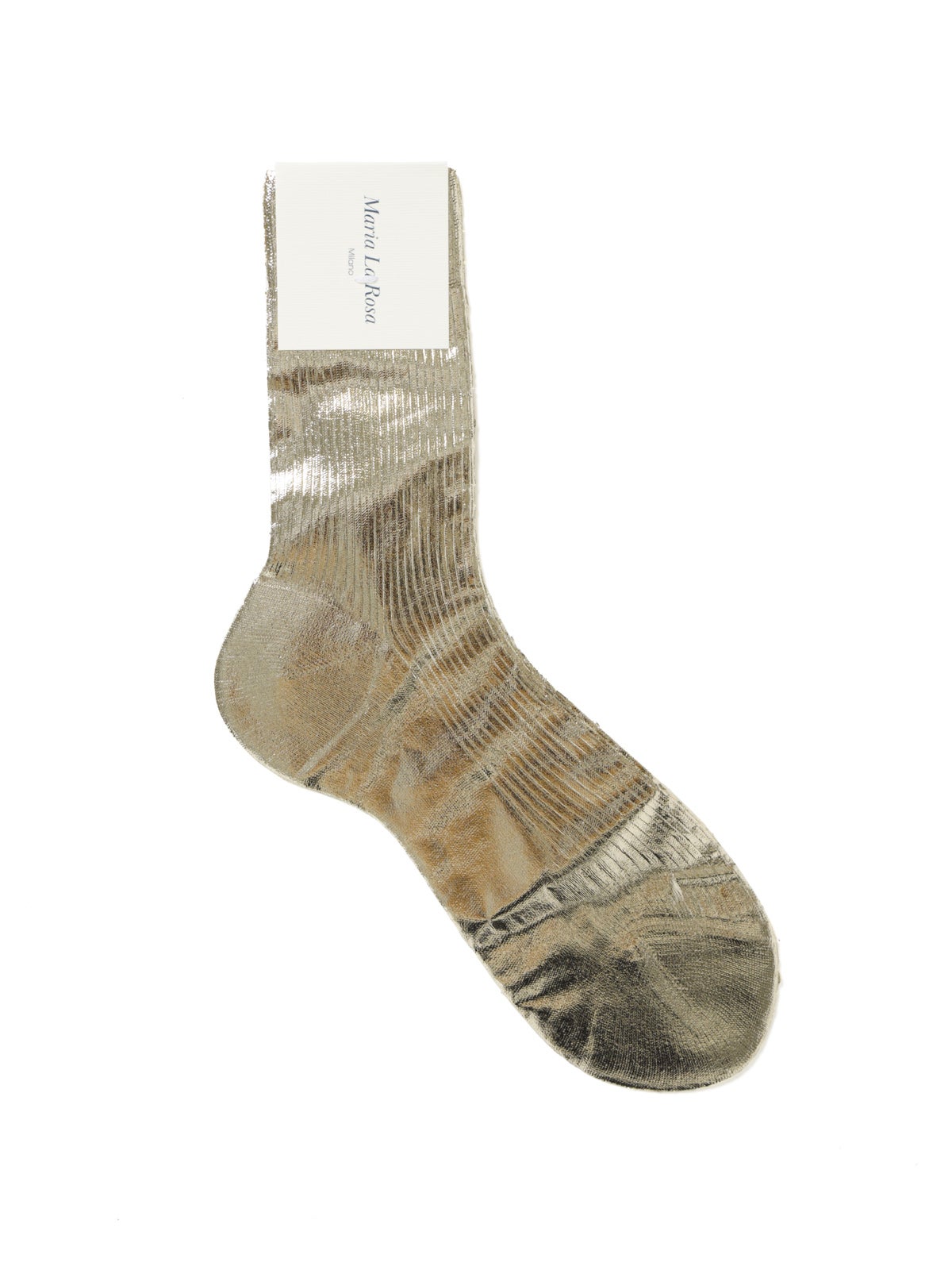 MARIA LA ROSA リブ編みラミネートソックス｜ MARcourt ONLINE STORE