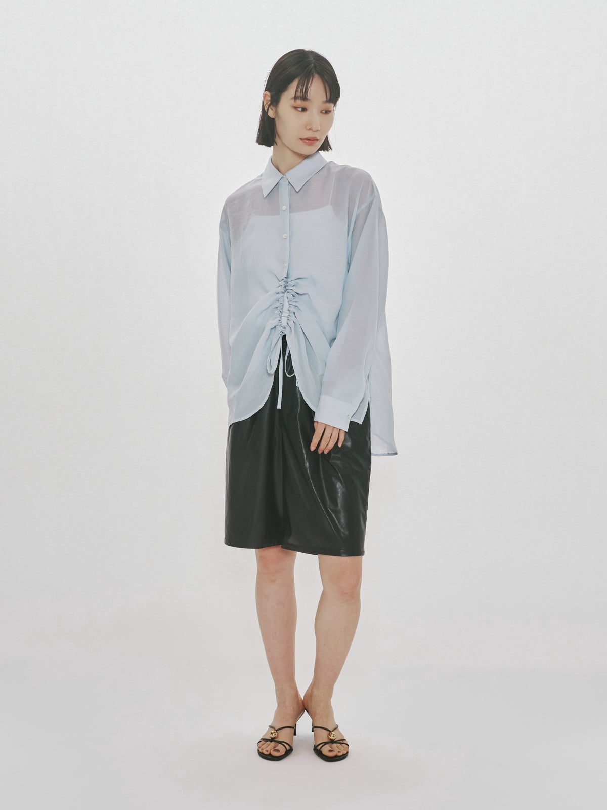 MIDIUMISOLID for Ladies ドローストリングシャツ｜ MARcourt ONLINE