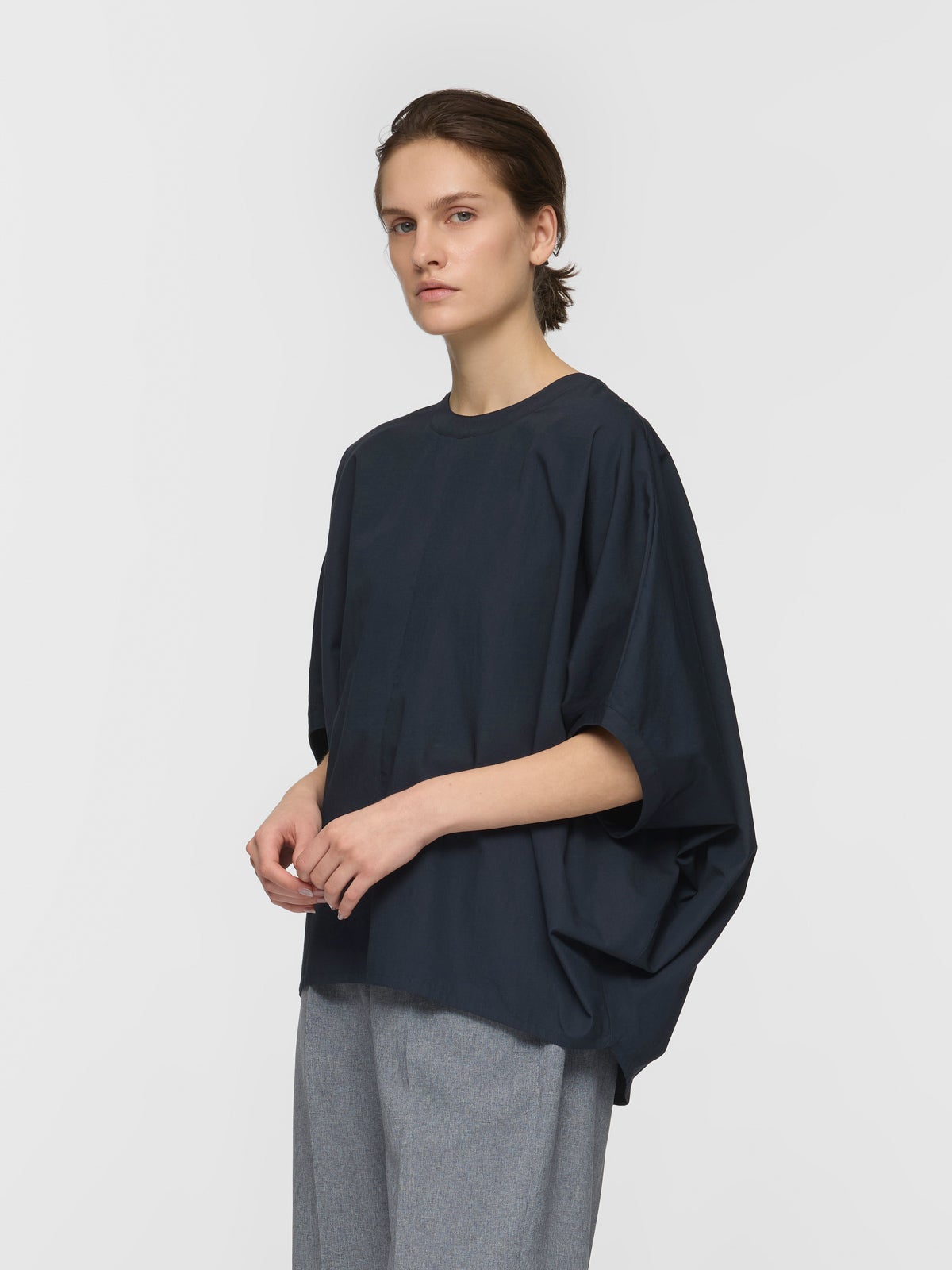mizuiro ind コットンリネンコクーンプルオーバー｜ MARcourt ONLINE
