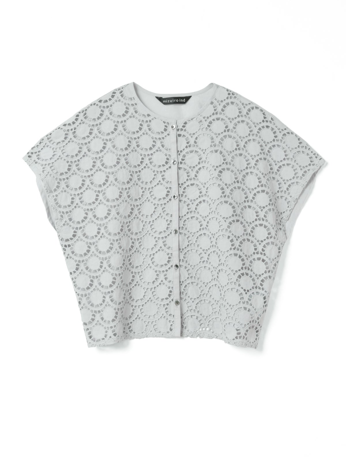 mizuiro ind レースコンビクルーネックシャツ｜ MARcourt ONLINE STORE