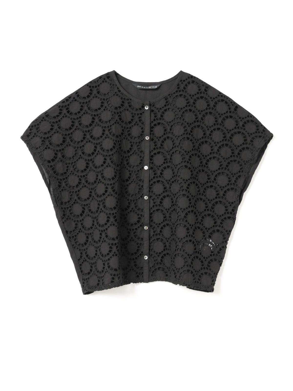 mizuiro ind レースコンビクルーネックシャツ｜ MARcourt ONLINE STORE