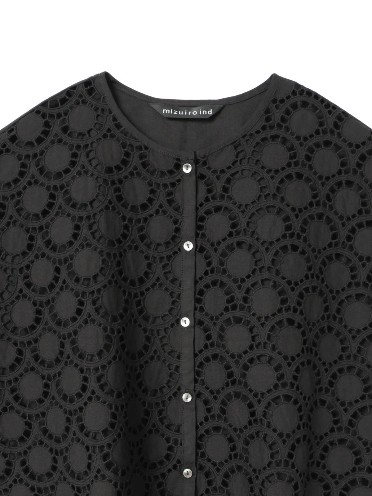 mizuiro ind レースコンビクルーネックシャツ｜ MARcourt ONLINE STORE