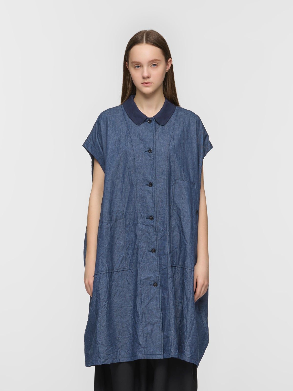 mizuiro ind ワイドデニムシャツワンピース｜ MARcourt ONLINE STORE