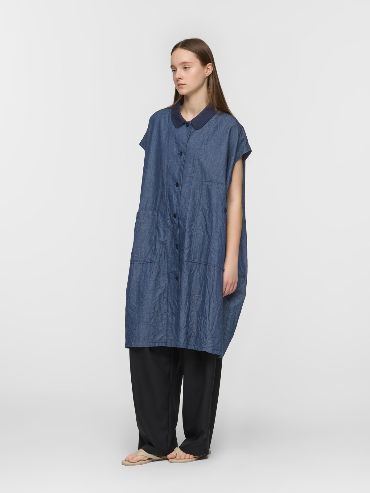 mizuiro ind ワイドデニムシャツワンピース｜ MARcourt ONLINE STORE