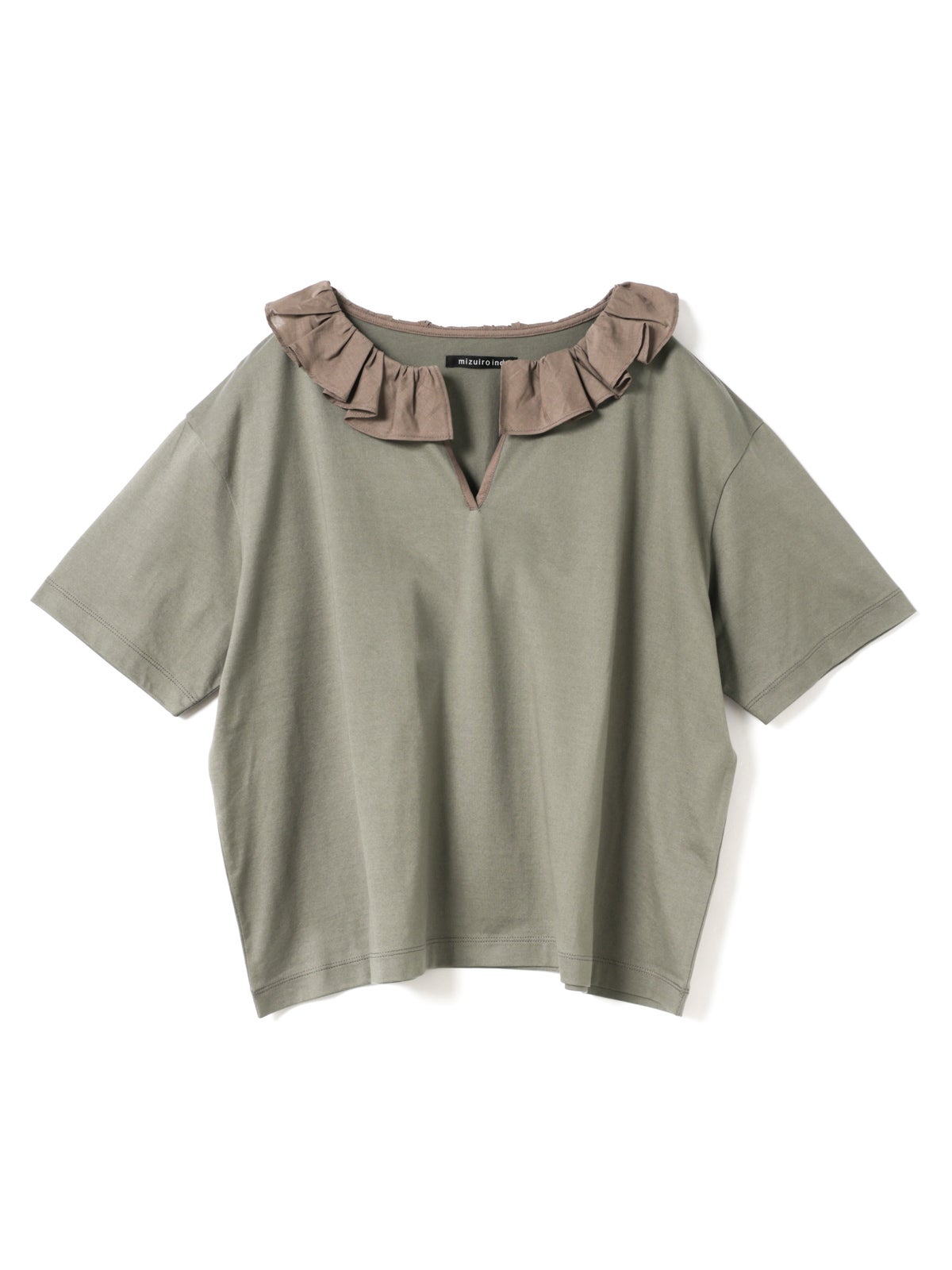 mizuiro ind フリルカラースキッパーTシャツ｜ MARcourt ONLINE STORE