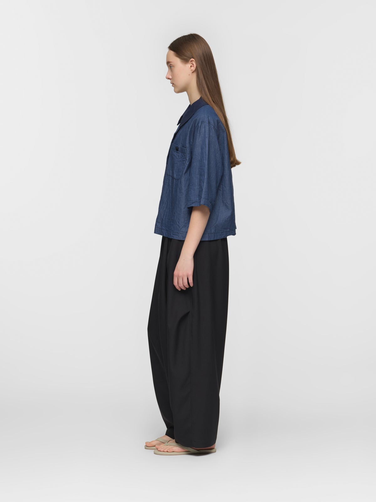 mizuiro ind ハーフスリーブデニムシャツ｜ MARcourt ONLINE STORE
