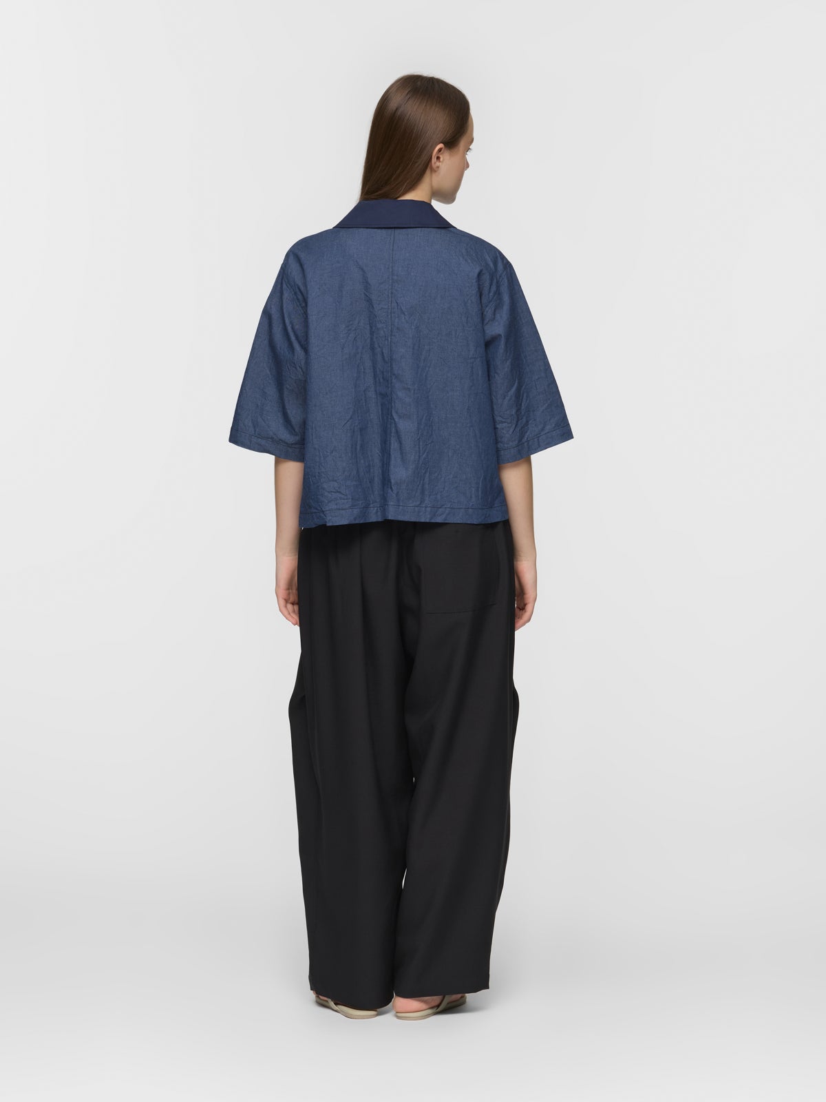 mizuiro ind ハーフスリーブデニムシャツ｜ MARcourt ONLINE STORE