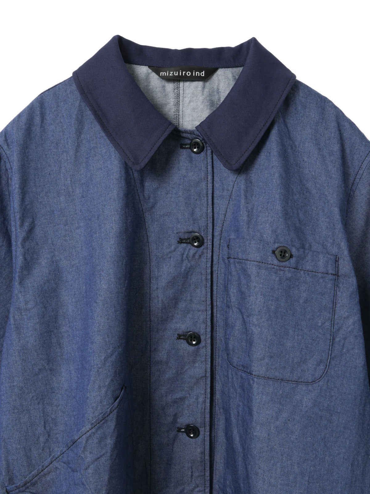 mizuiro ind ハーフスリーブデニムシャツ｜ MARcourt ONLINE STORE