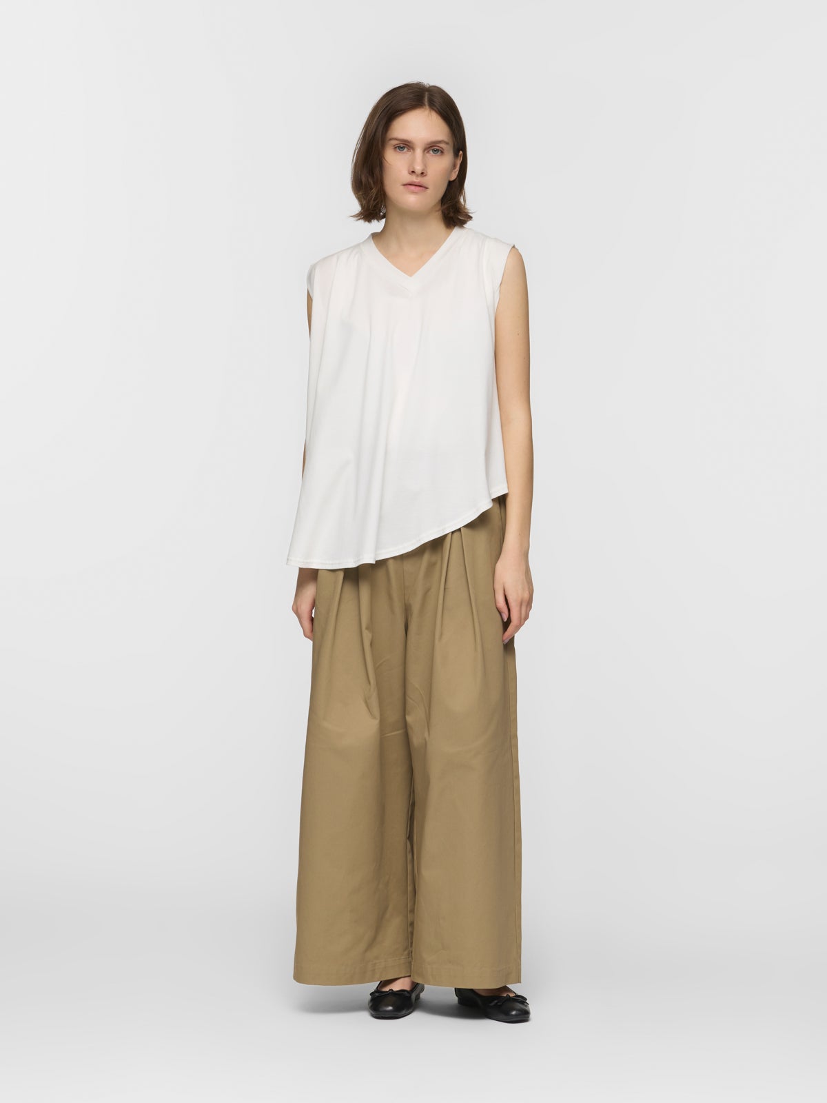 wide chino PT with belt