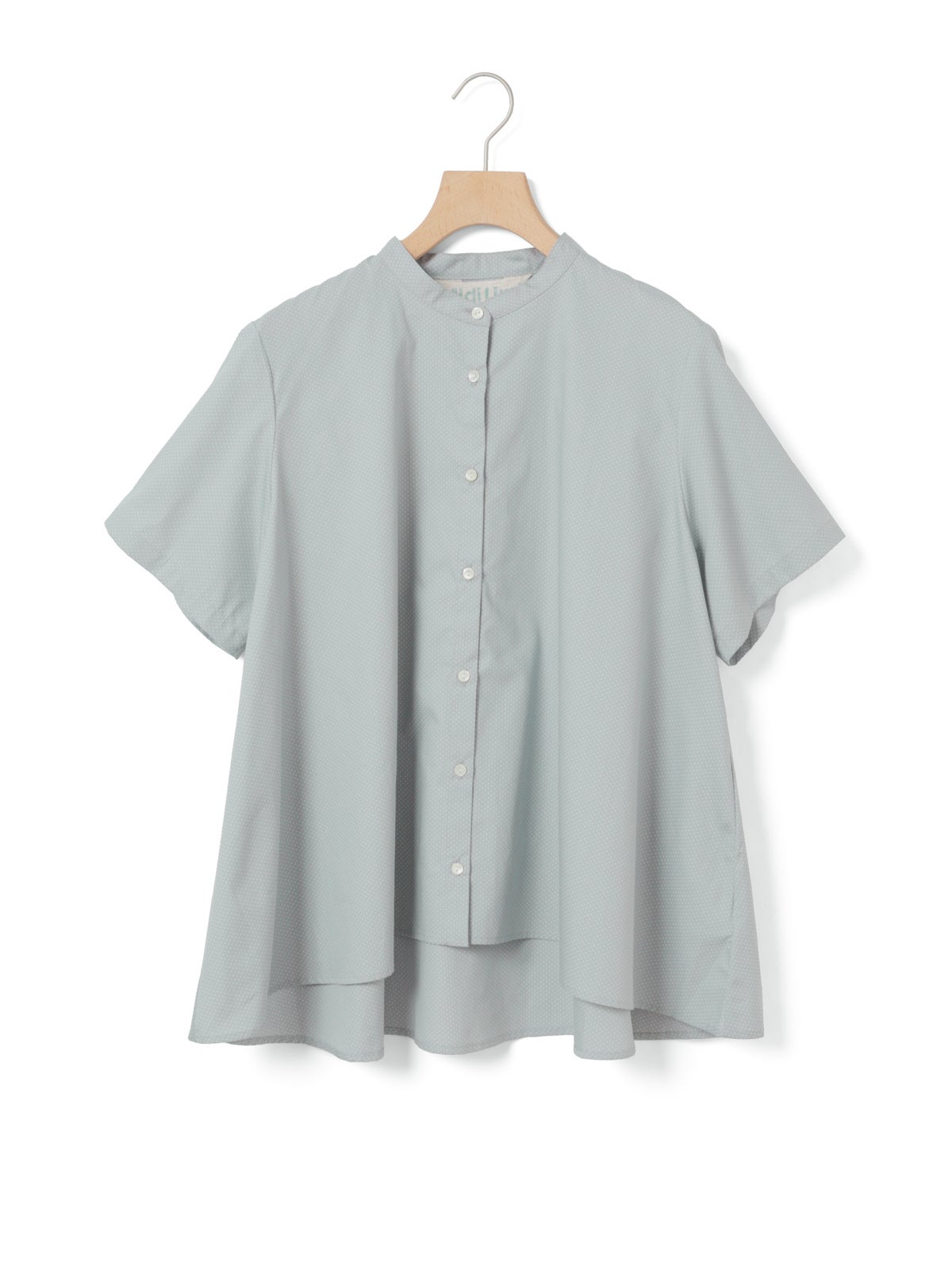 MidiUmi ハーフスリーブドット柄Aラインシャツ｜ MARcourt ONLINE