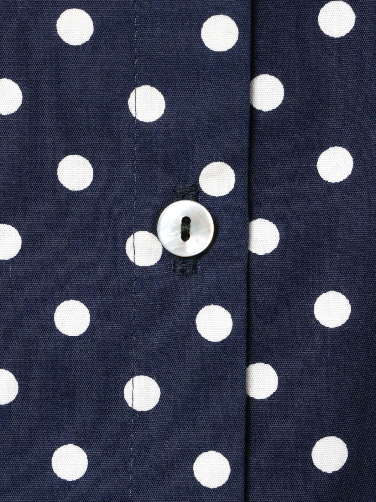 MidiUmi ハーフスリーブドット柄Aラインシャツ｜ MARcourt ONLINE