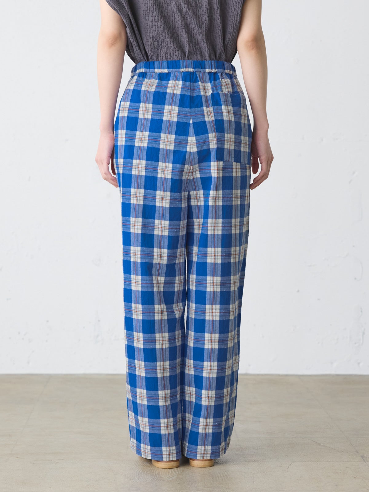MidiUmi ストレートイージーチェックパンツ｜ MARcourt ONLINE STORE