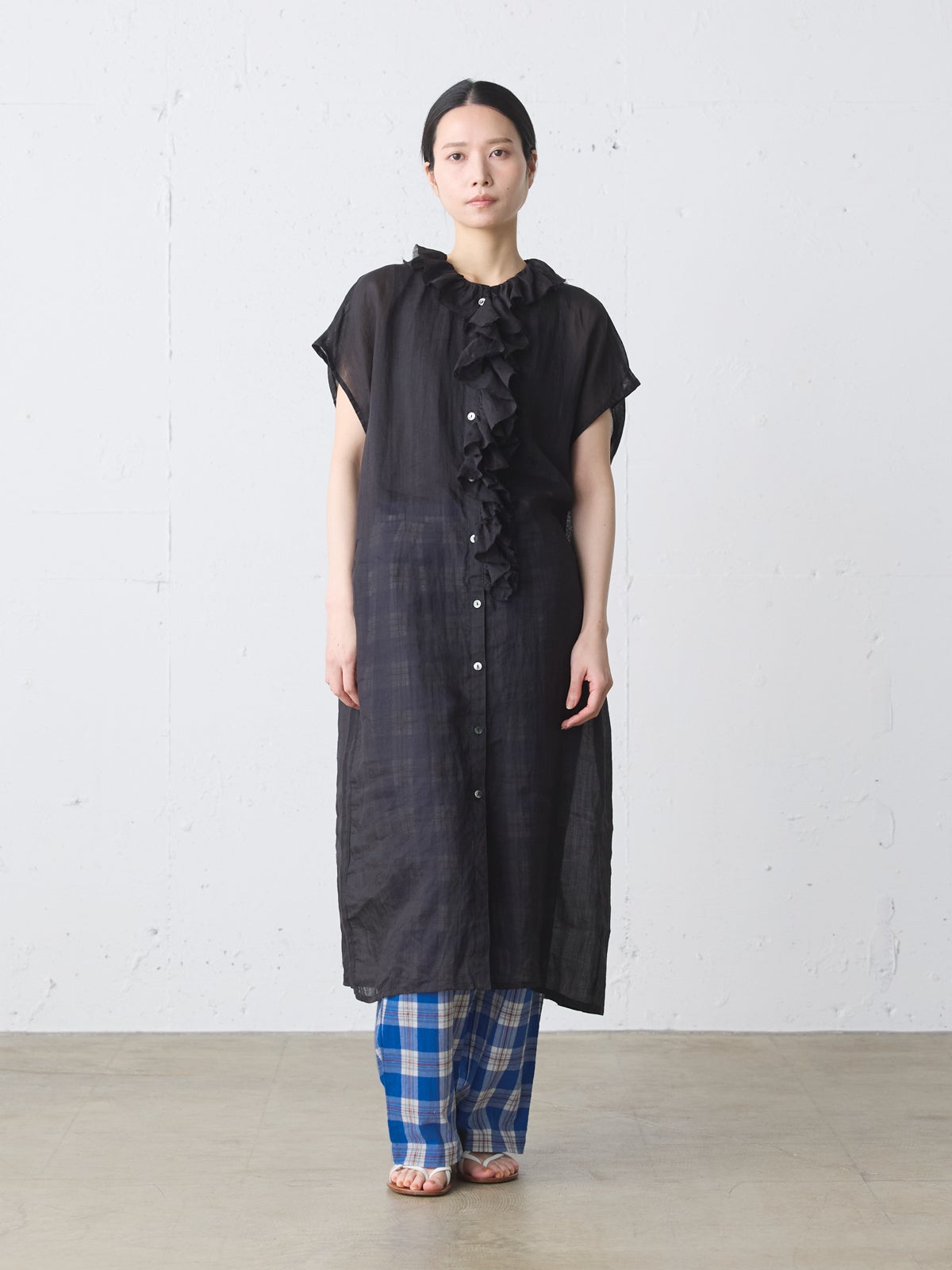 MidiUmi ストレートイージーチェックパンツ｜ MARcourt ONLINE STORE