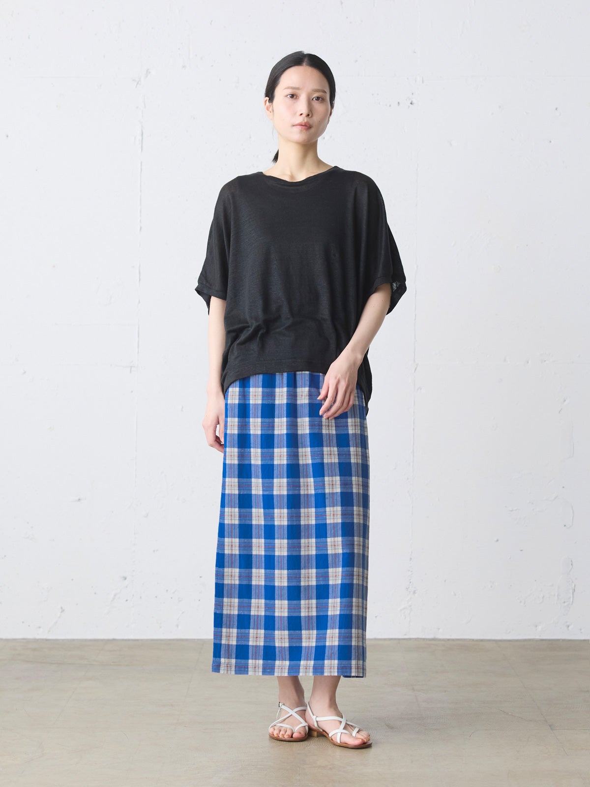 check lap like skirt