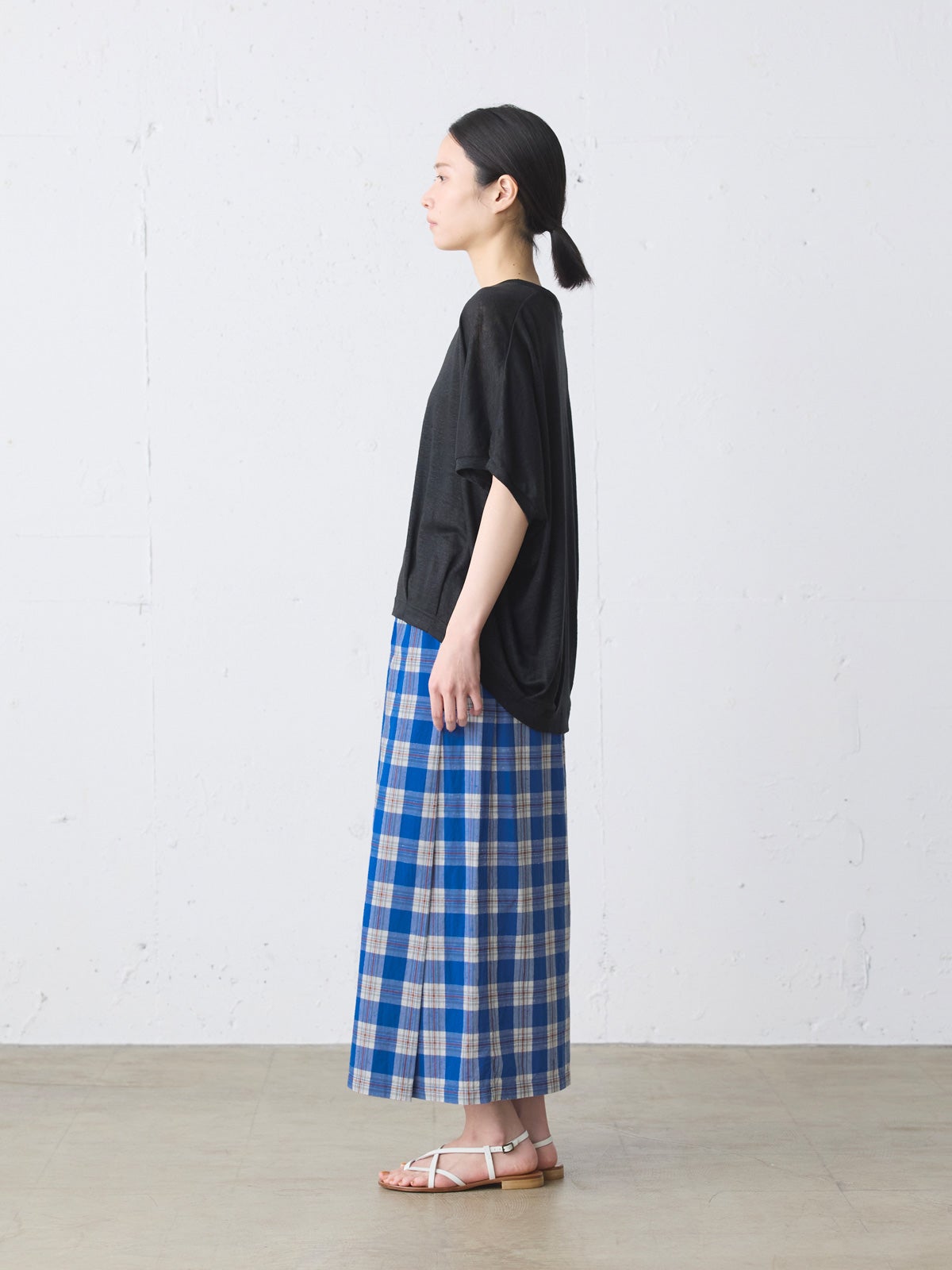MidiUmi ラップライクチェックスカート｜ MARcourt ONLINE STORE