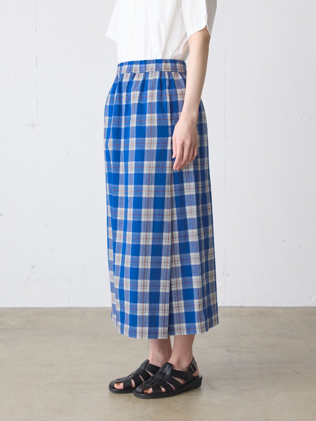 MidiUmi ラップライクチェックスカート｜ MARcourt ONLINE STORE